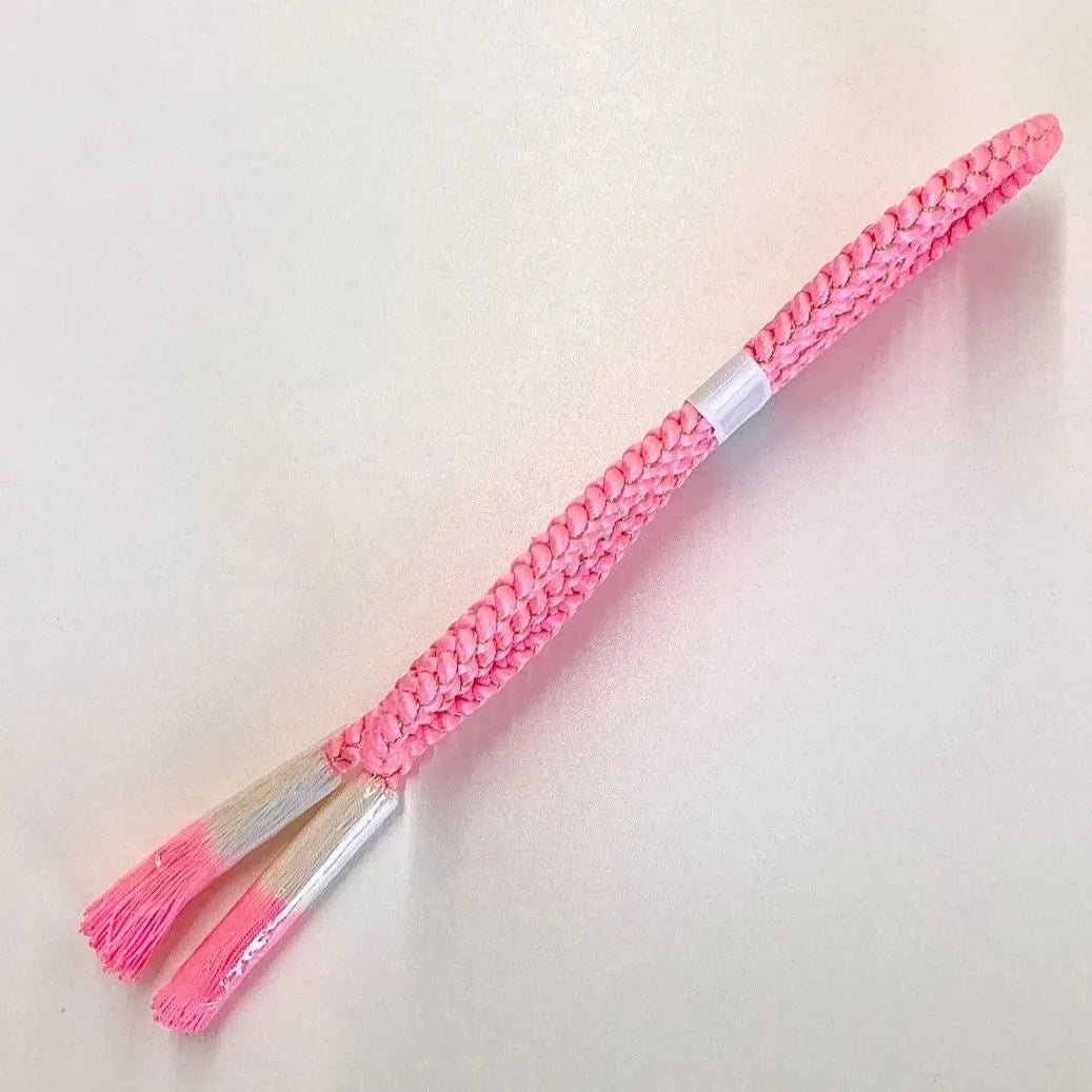 5881# Japanese Kimono Accessory Obiage and Obijime 2-piece Set Silk Shibori