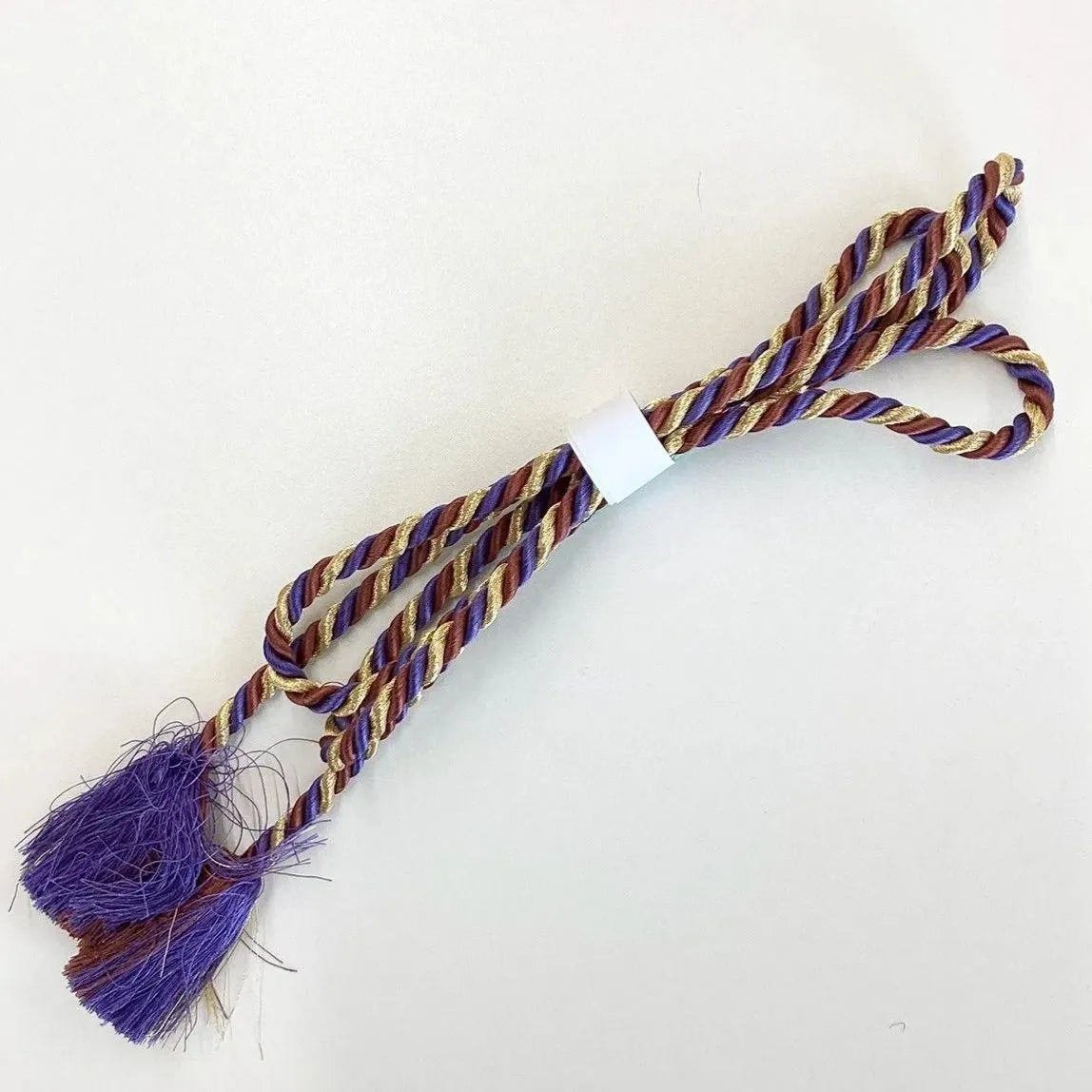 5883# Japanese Kimono Accessory Obiage and Obijime 2-piece Set Silk Shibori