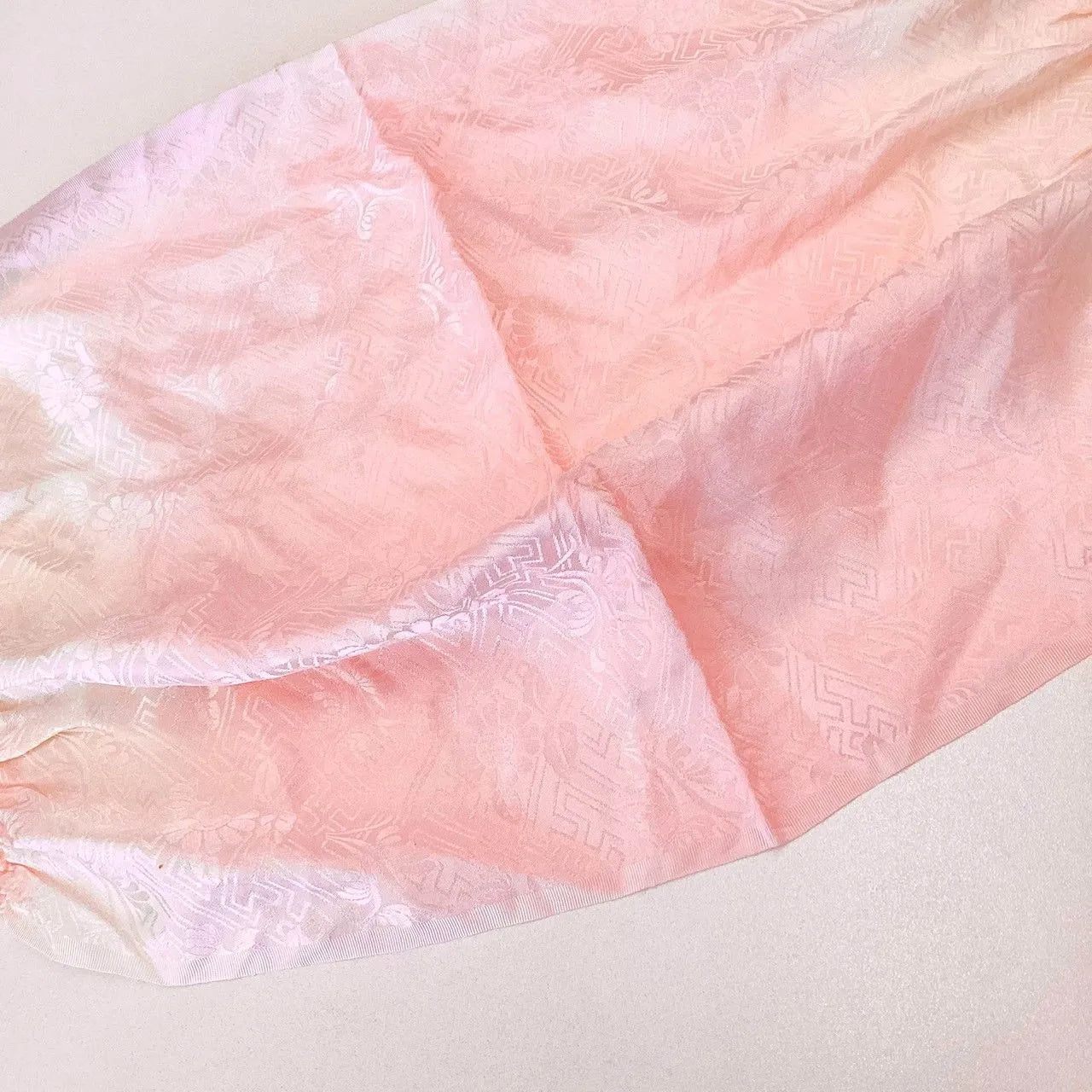 5888# Japanese Kimono Accessory Obiage and Obijime 2-piece Set Silk Shibori