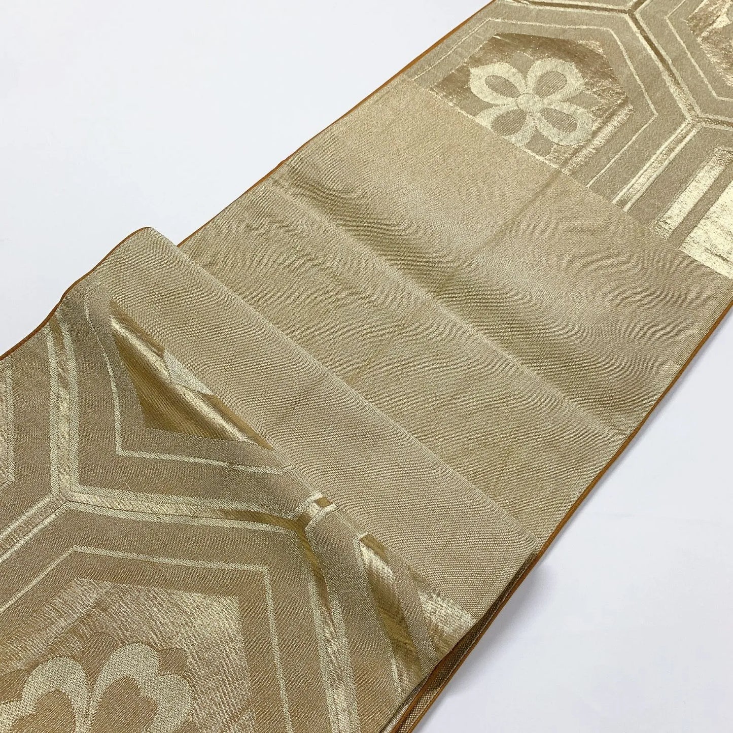 6085# Japanese Vintage Fukuro Obi Belt Kimono Fabric Silk Traditional Untailored