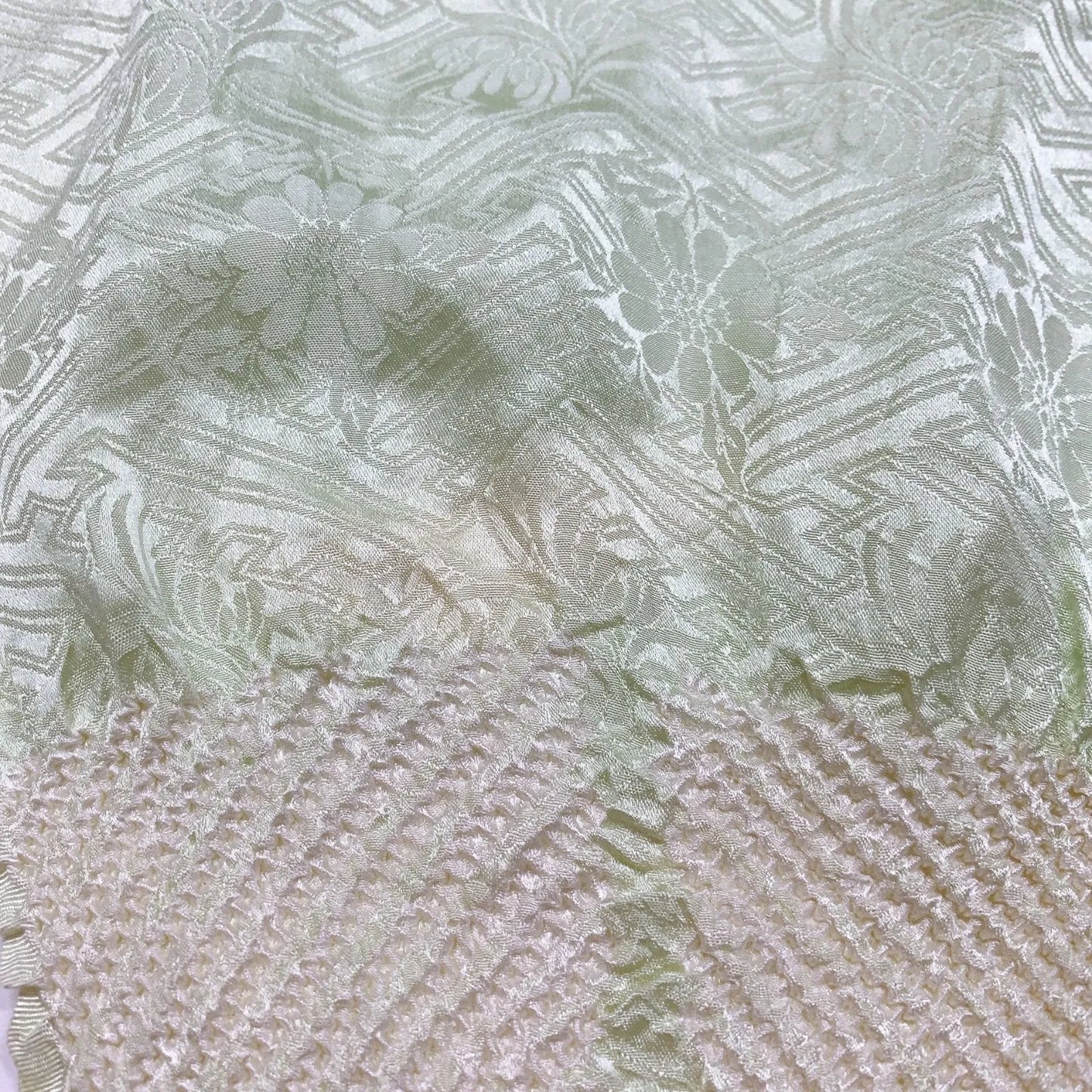 6380# Japanese Kimono Accessory Obiage and Obijime 2-piece Set Silk Shibori