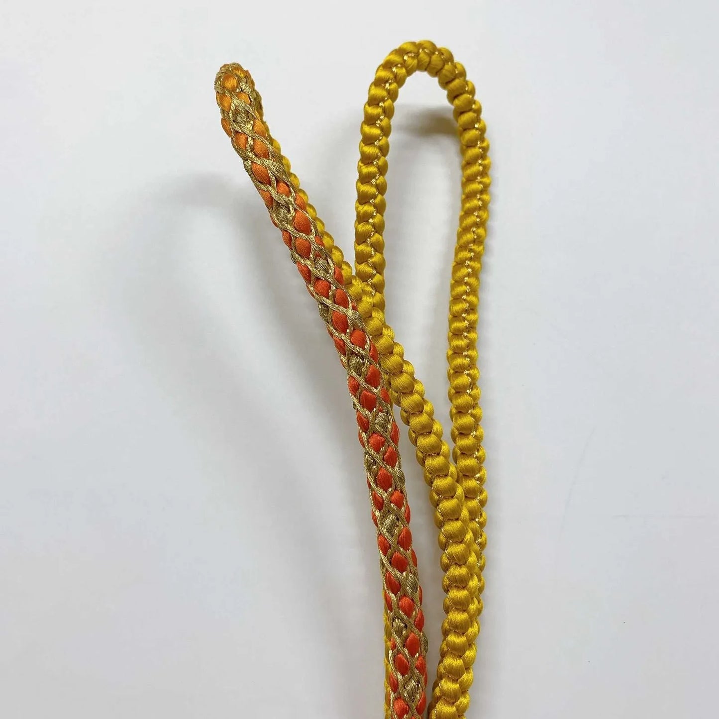 6415# Japanese Kimono Accessory Obiage and Obijime 2-piece Set Silk Shibori