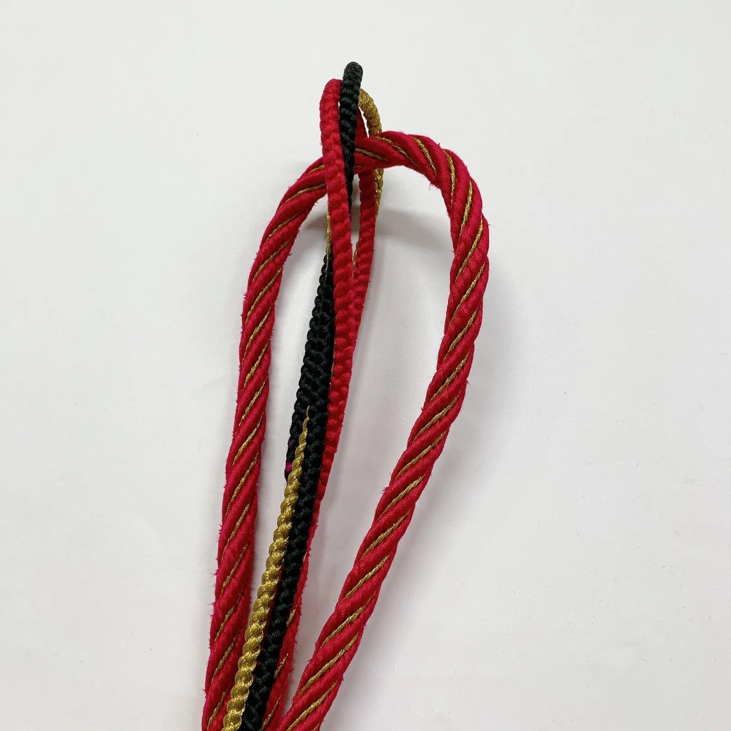 6424# Japanese Kimono Accessory Obiage and Obijime 2-piece Set Silk Shibori