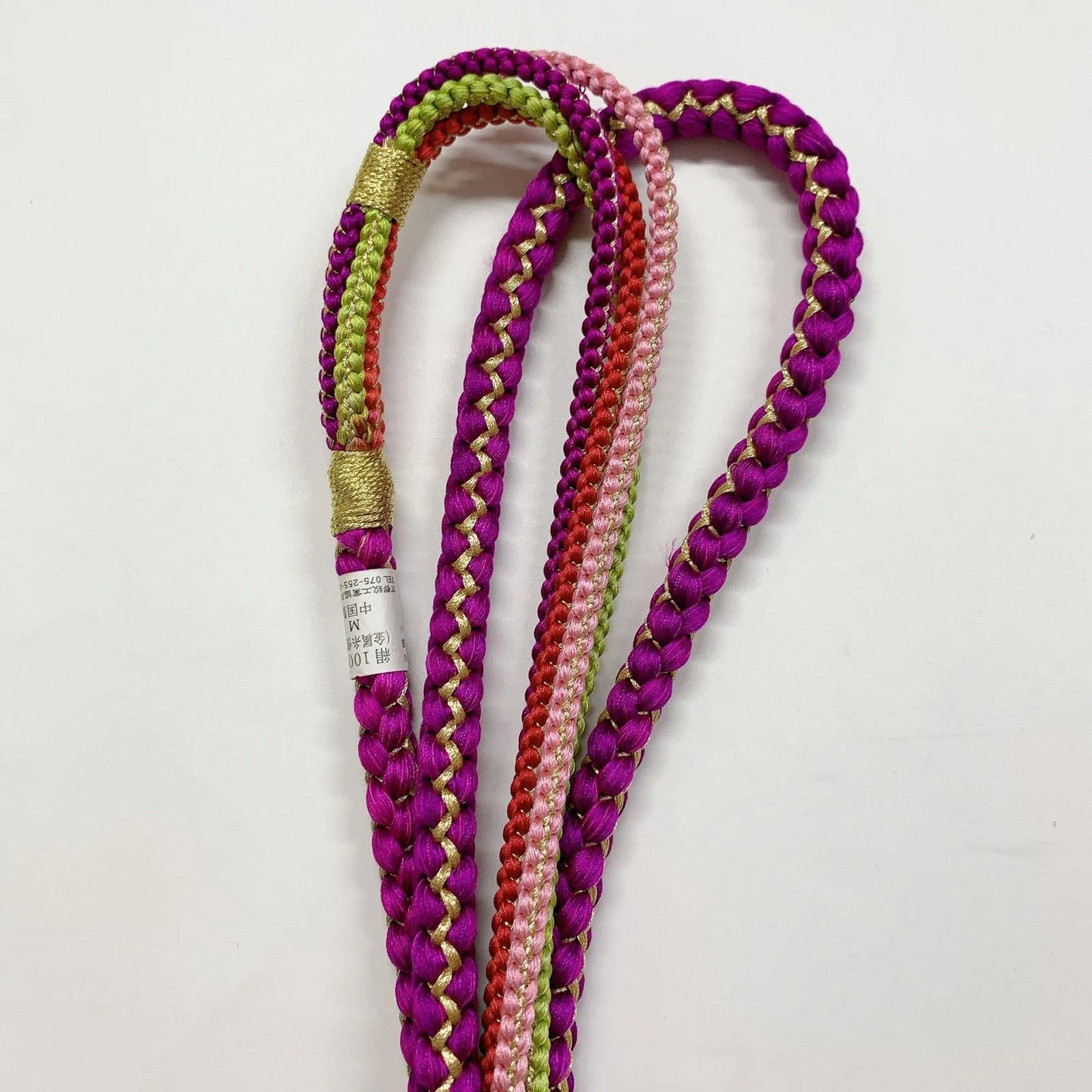 6426# Japanese Kimono Accessory Obiage and Obijime 2-piece Set Silk Shibori