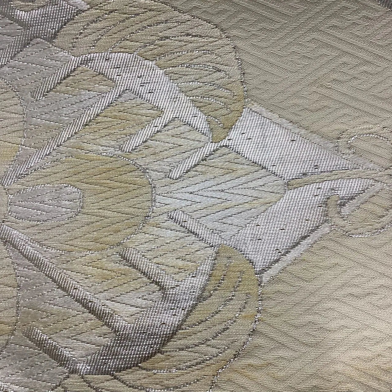 6197# Japanese Vintage Fukuro Obi Belt Kimono Fabric Silk Traditional Untailored