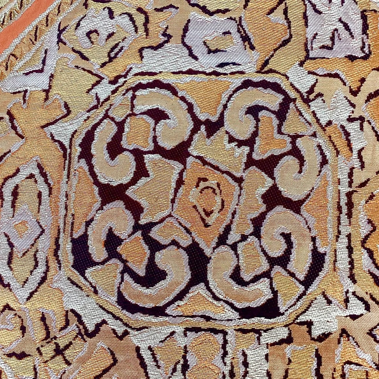 6259# Japanese Vintage Fukuro Obi Belt Kimono Fabric Silk Traditional