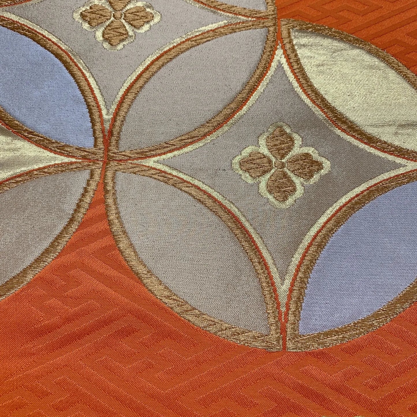 6285# Japanese Vintage Fukuro Obi Belt Kimono Fabric Silk Traditional