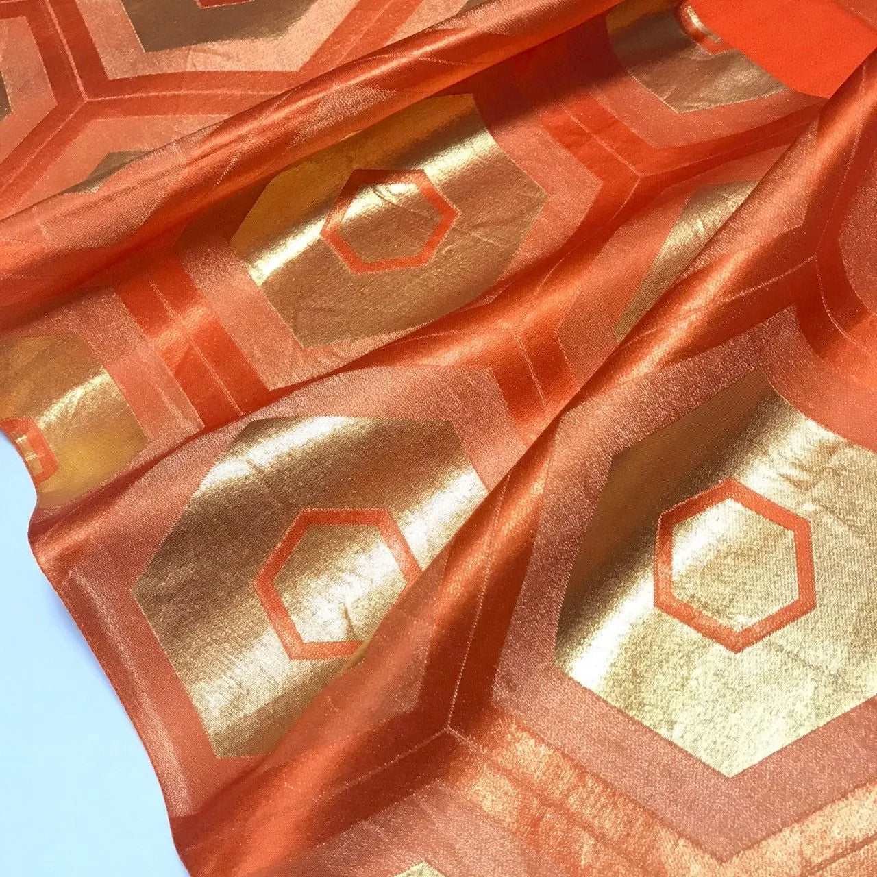 6338# Japanese Vintage Fukuro Obi Belt Kimono Fabric Silk Traditional