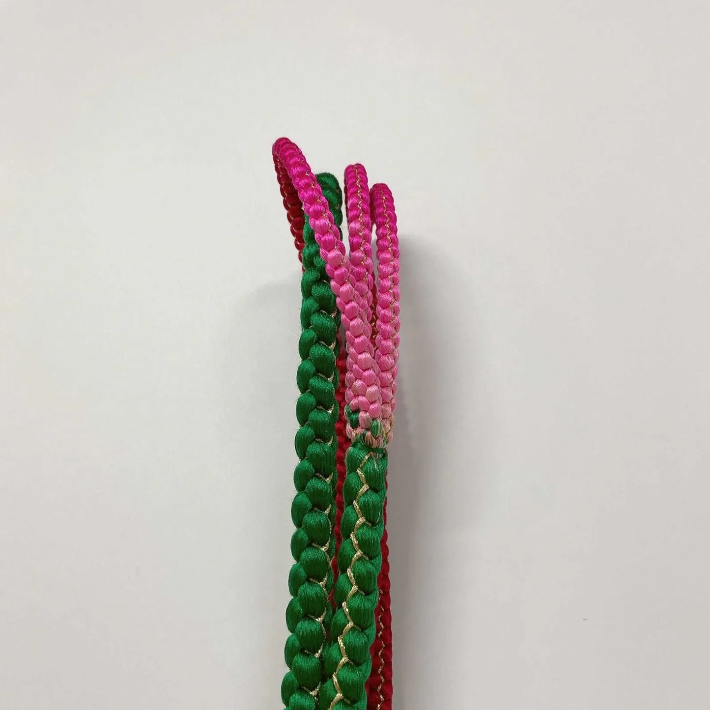 6505# Japanese Kimono Accessory Obiage and Obijime 2-piece Set Silk Shibori