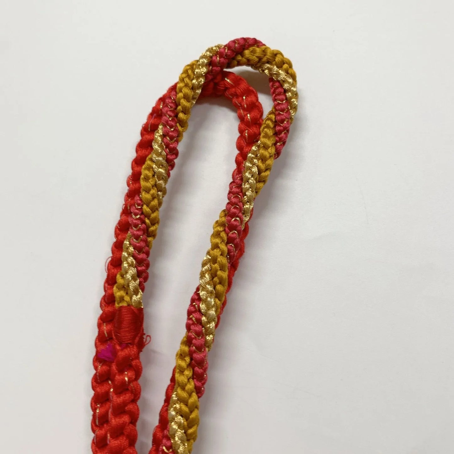 6532# Japanese Kimono Accessory Obiage and Obijime 2-piece Set Silk Shibori