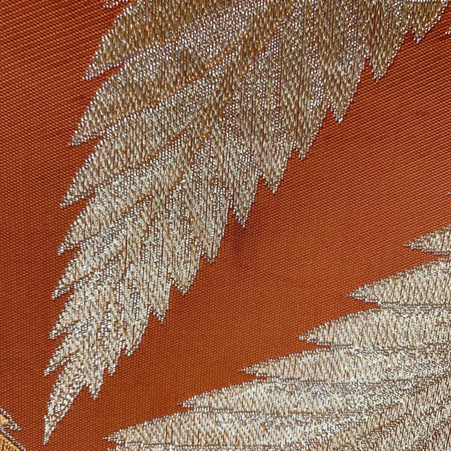 6591# Japanese Vintage Fukuro Obi Belt Kimono Fabric Silk Traditional