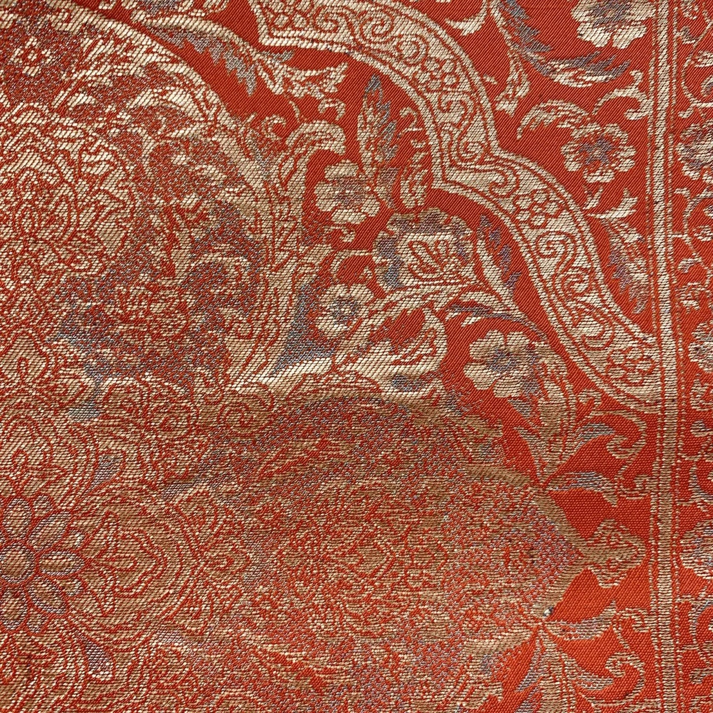 6625# Japanese Vintage Fukuro Obi Belt Kimono Fabric Silk Traditional