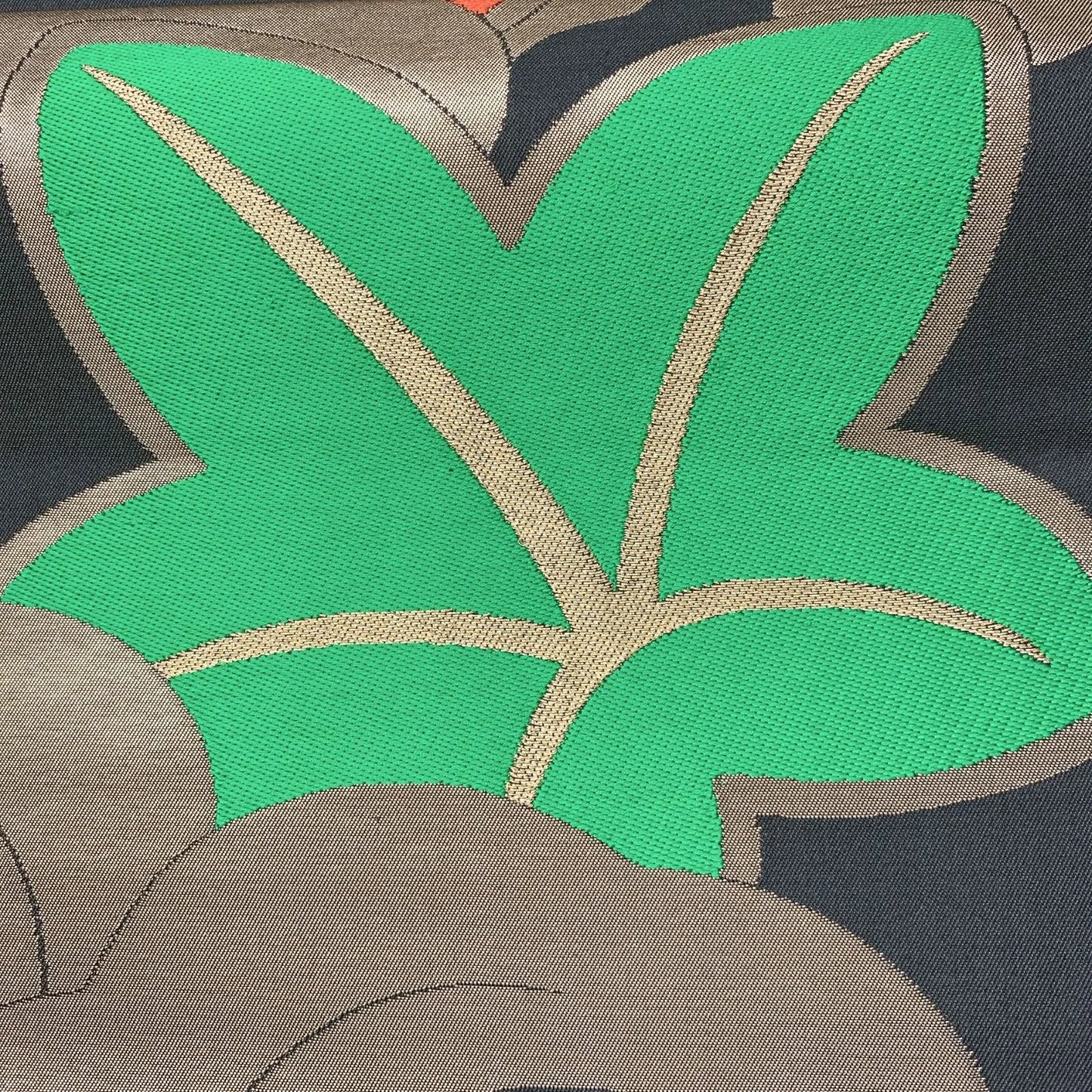 6630# Japanese Vintage Fukuro Obi Belt Kimono Fabric Silk Traditional