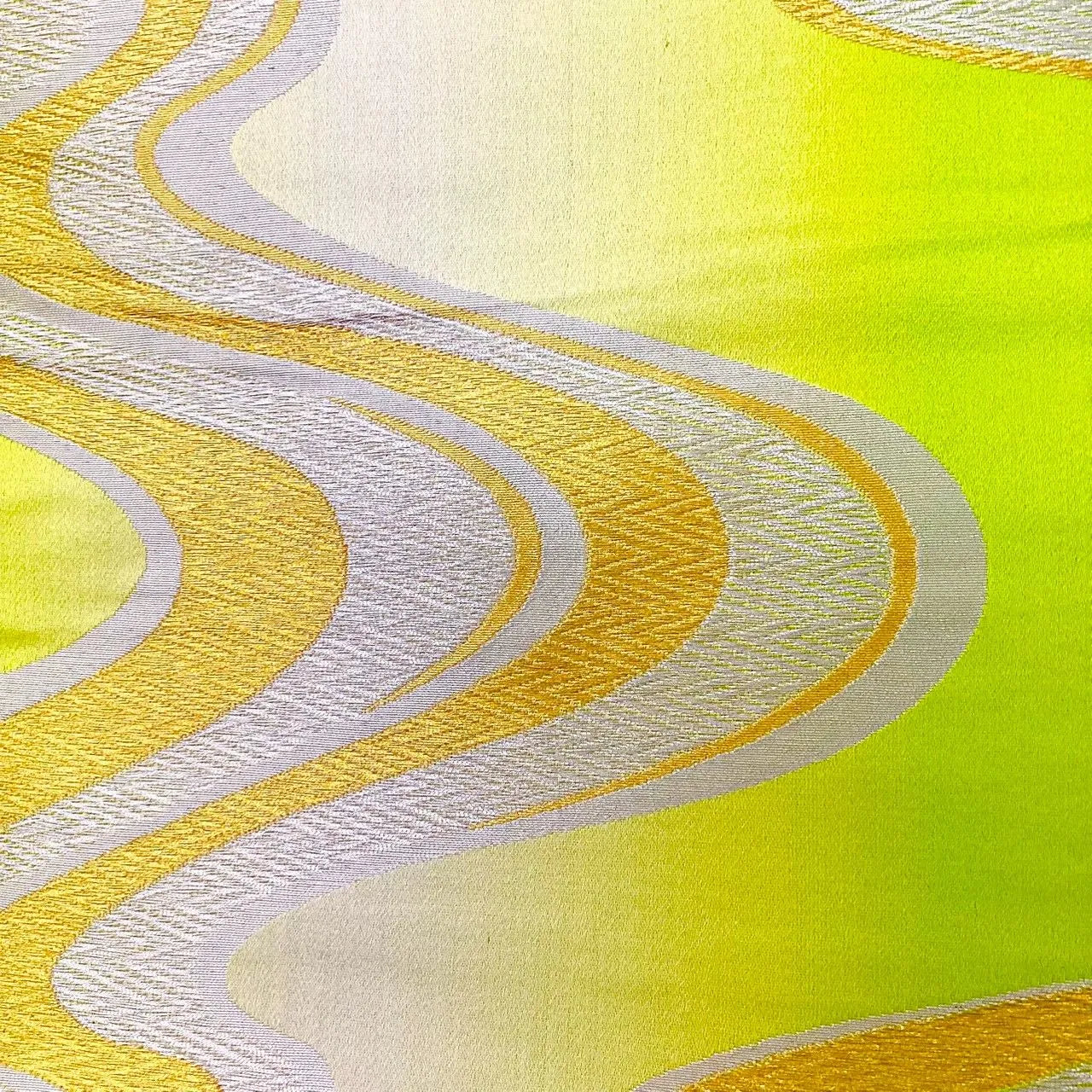 6648# Japanese Vintage Fukuro Obi Belt Kimono Fabric Silk Traditional