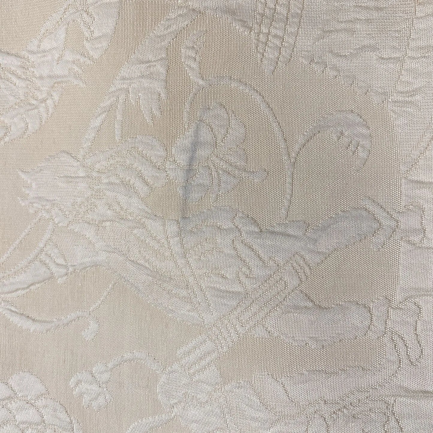 6863# Japanese Vintage Fukuro Obi Belt Kimono Fabric Silk Traditional