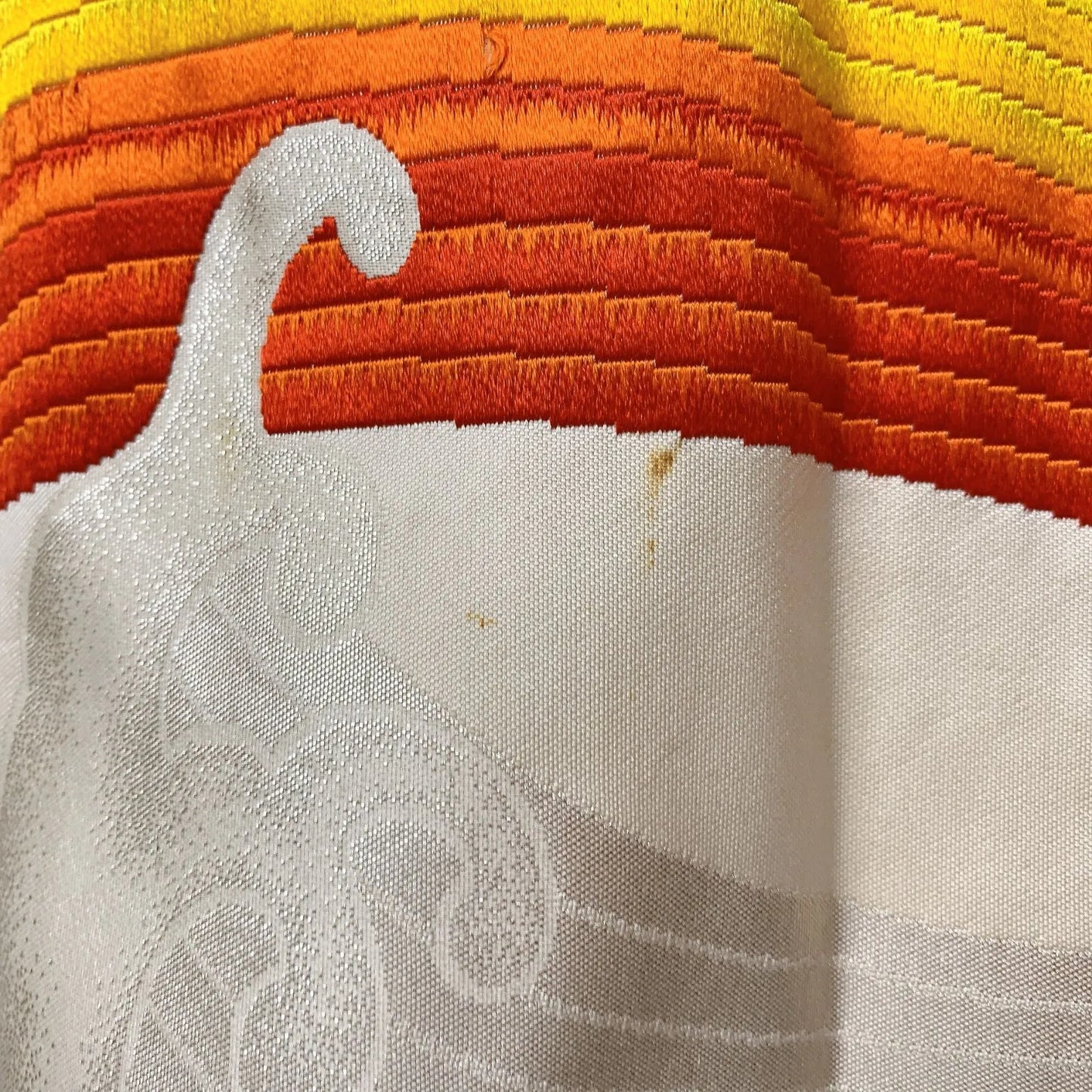 6904# Japanese Vintage Fukuro Obi Belt Kimono Fabric Silk Traditional Embroidery