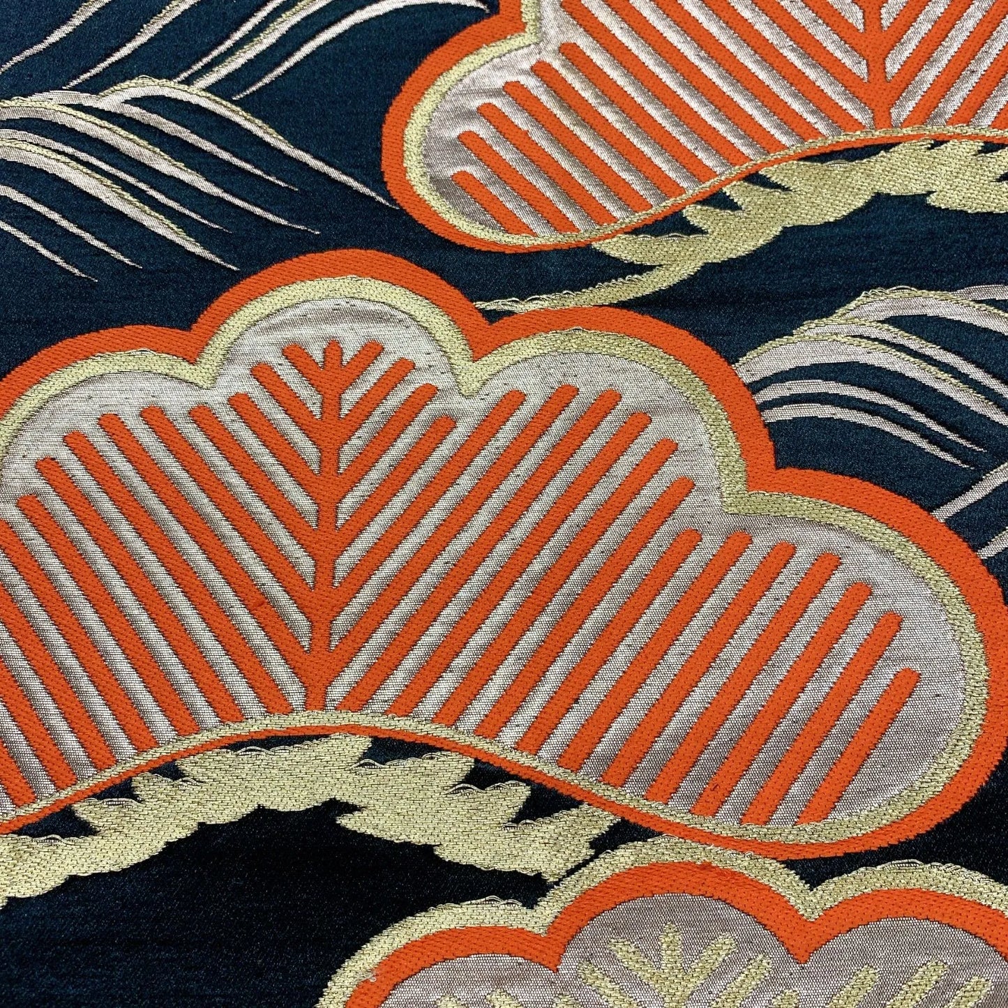 6906# Japanese Vintage Fukuro Obi Belt Kimono Fabric Silk Traditional Untailored