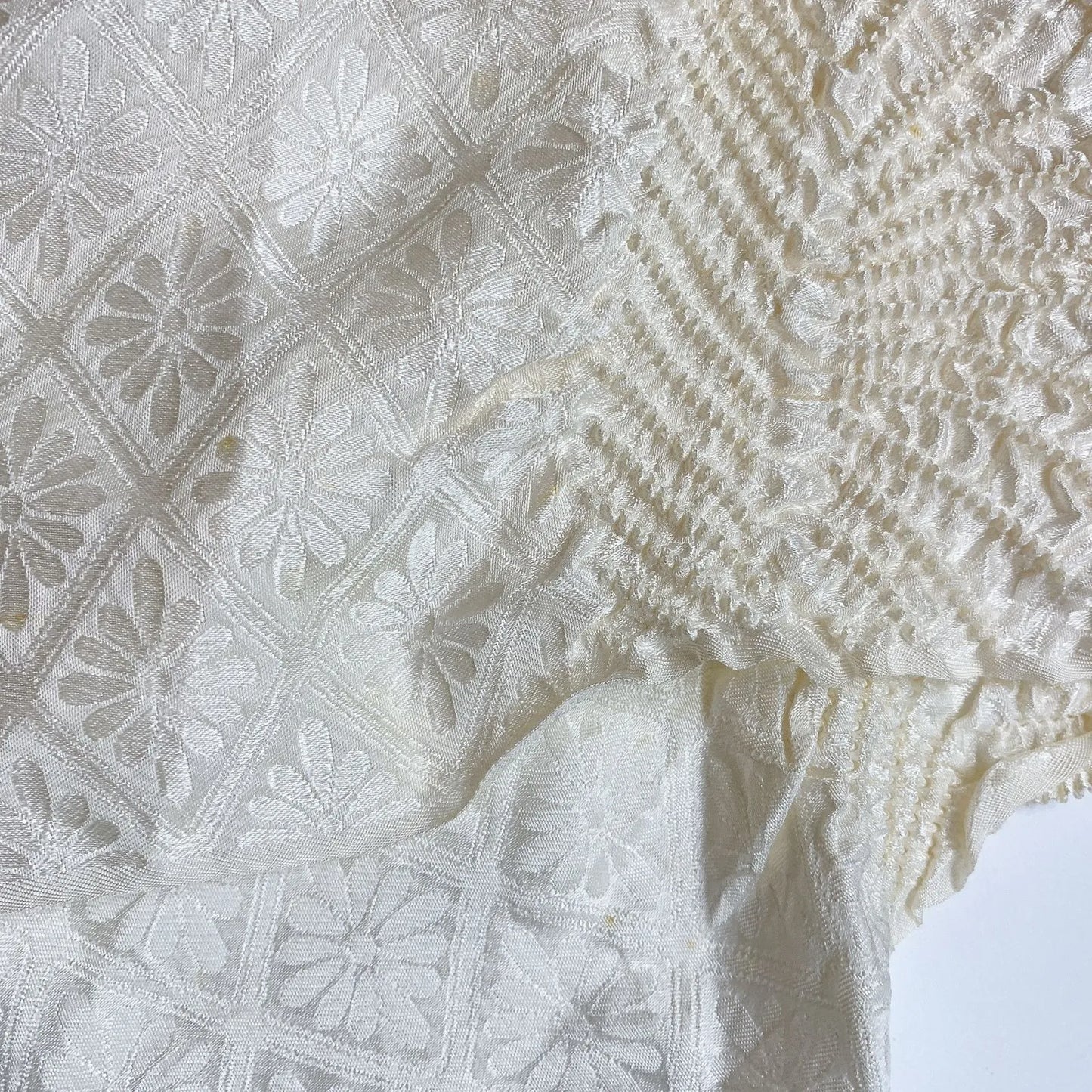 6935# Japanese Kimono Accessory Obiage and Obijime 2-piece Set Silk Shibori