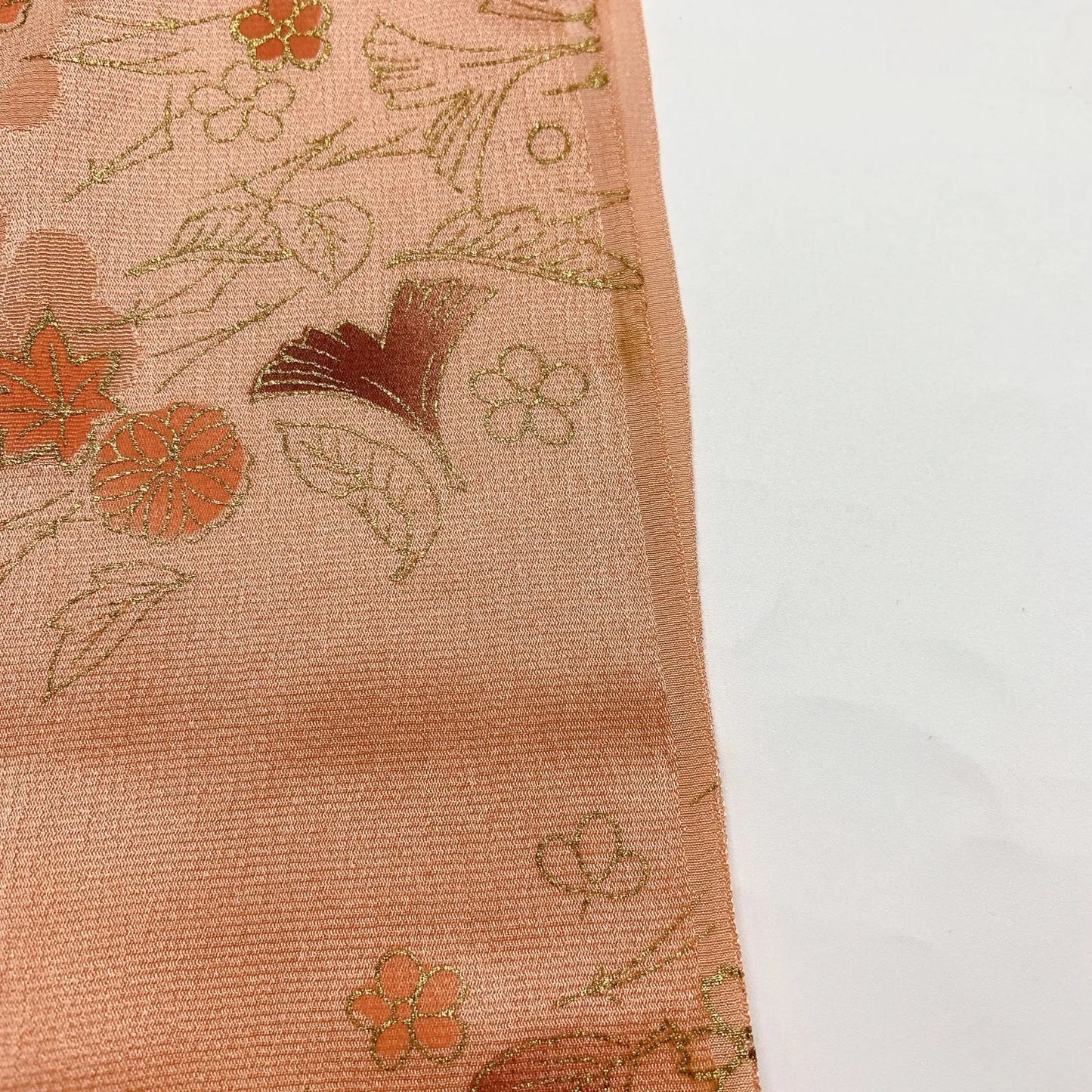 6956# Japanese Kimono Accessory Vintage Obiage and Obijime 2-piece Set Silk