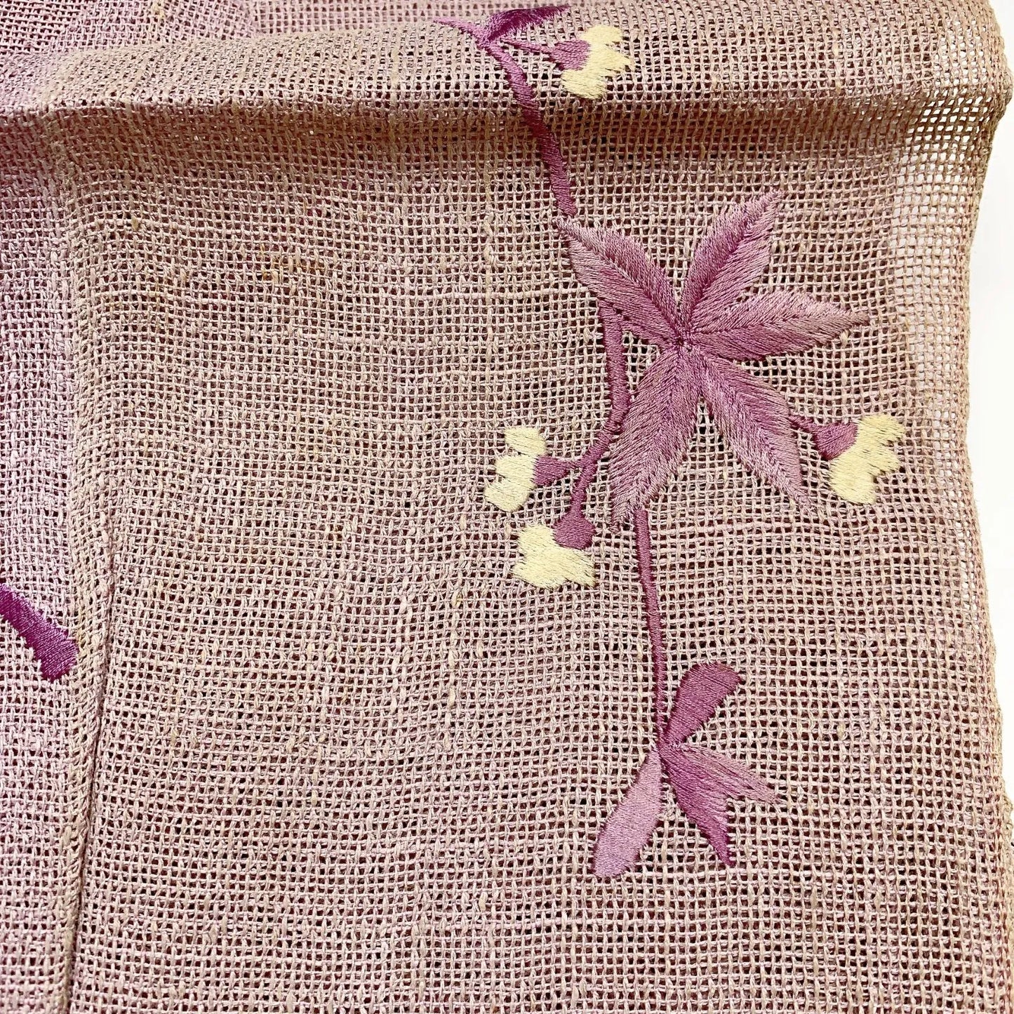 6967# Japanese Vintage Nagoya Obi Belt Kimono Fabric Silk Traditional Summer