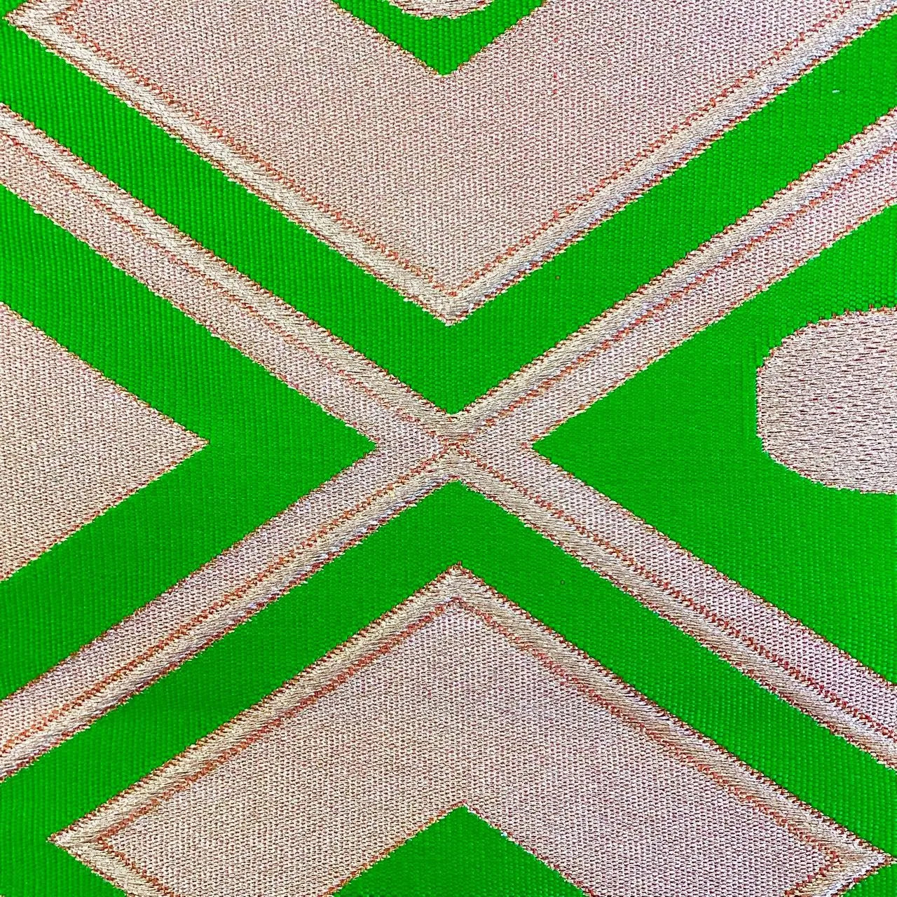 6979# Japanese Vintage Fukuro Obi Belt Kimono Fabric Silk Traditional