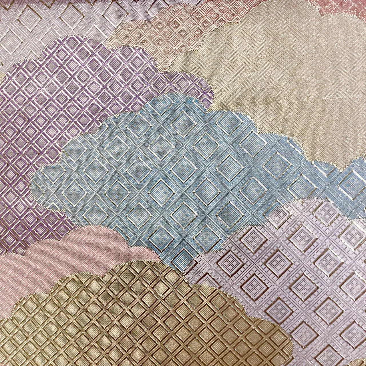 7027# Japanese Vintage Fukuro Obi Belt Kimono Fabric Silk Traditional