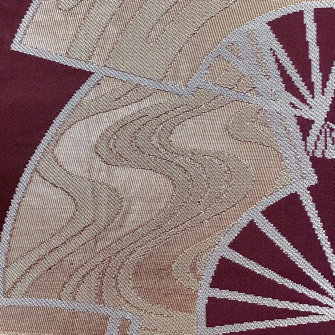 7042# Japanese Vintage Fukuro Obi Belt Kimono Fabric Silk Traditional