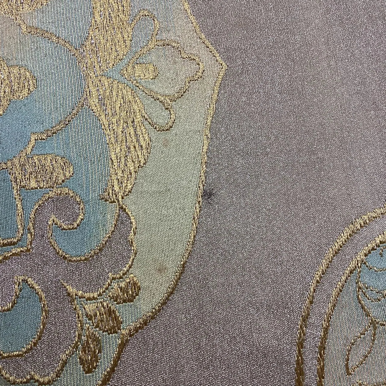 7236# Japanese Vintage Fukuro Obi Belt Kimono Fabric Silk Traditional Unfinished