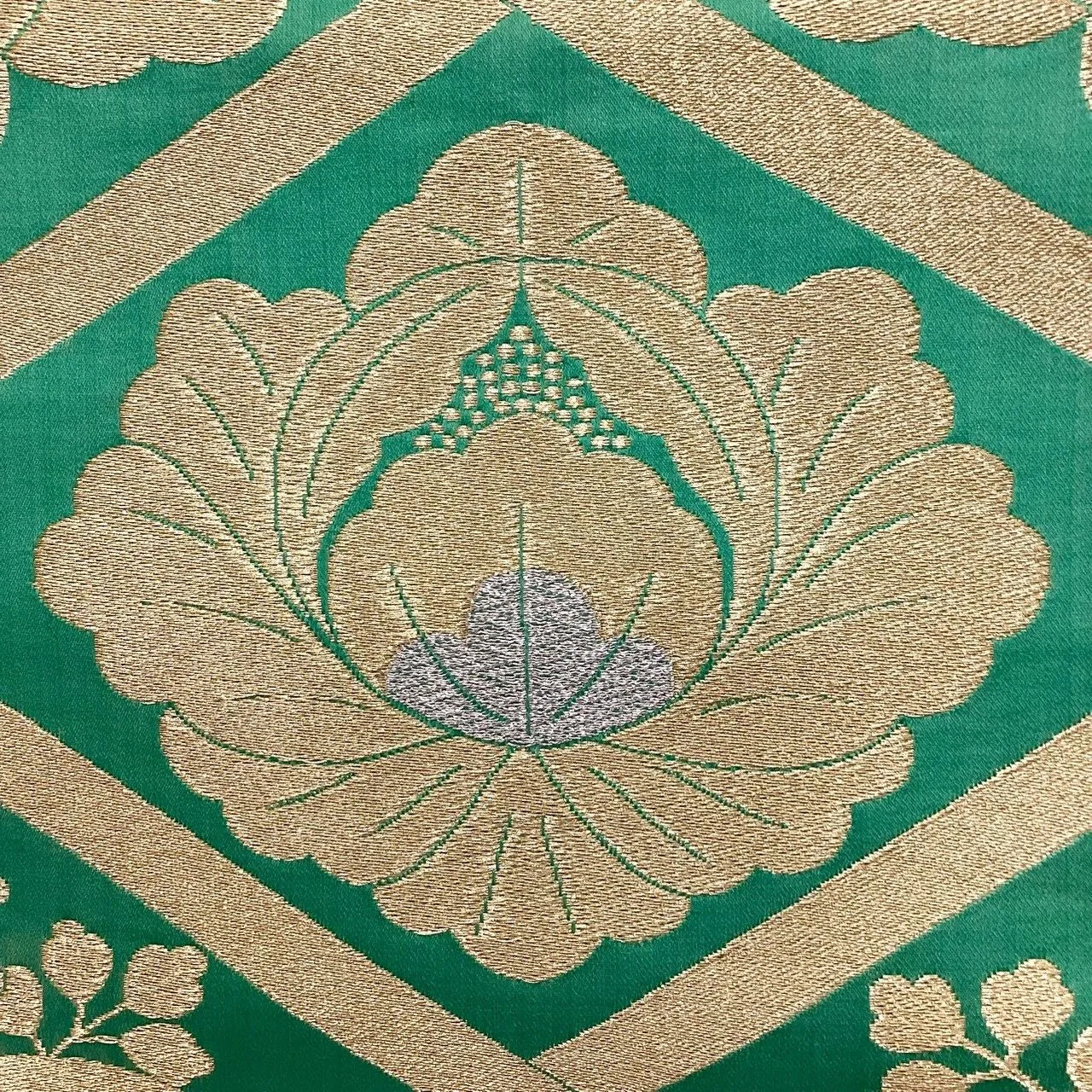 7268# Japanese Vintage Fukuro Obi Belt Kimono Fabric Silk Traditional