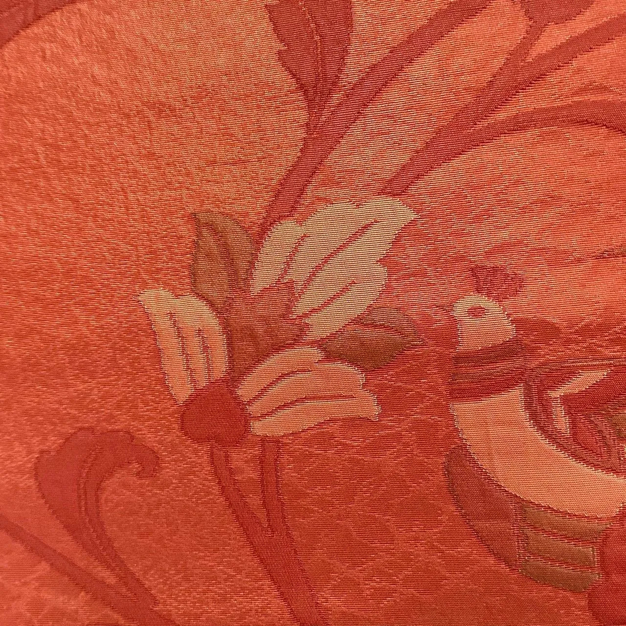 7283# Japanese Vintage Fukuro Obi Belt Kimono Fabric Silk Traditional