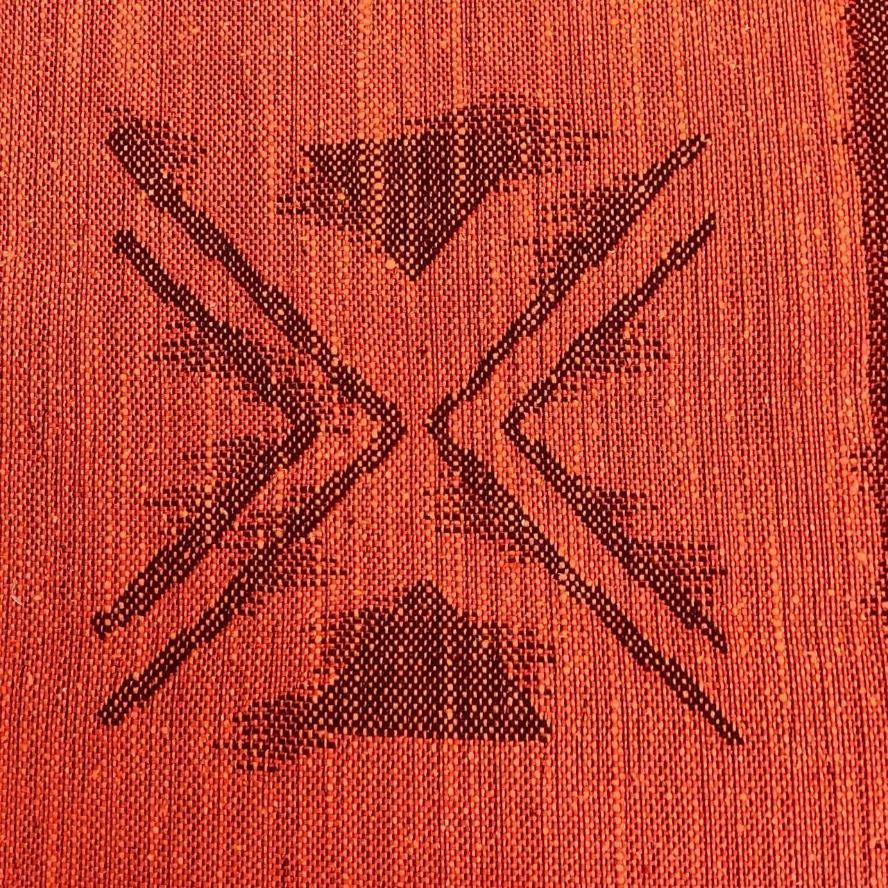 5692# Japanese Vintage Nagoya Obi Belt Kimono Pongee Fabric Silk Traditional