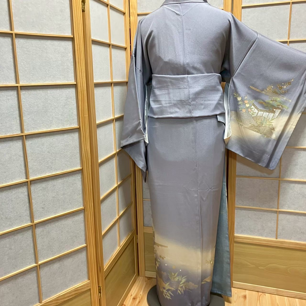 6108# Japanese Kimono Vintage Womens Silk Fabric Robe Kimono only sold