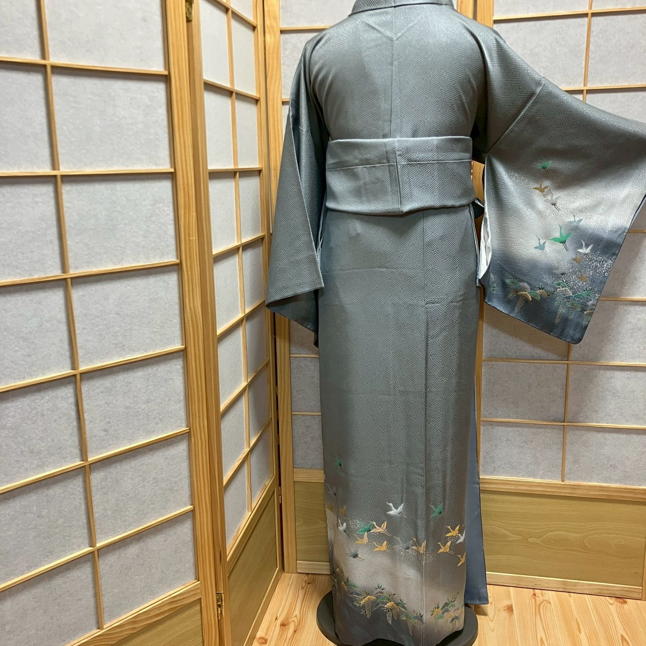 7100# Japanese Kimono Vintage Womens Silk Fabric Robe Kimono only sold