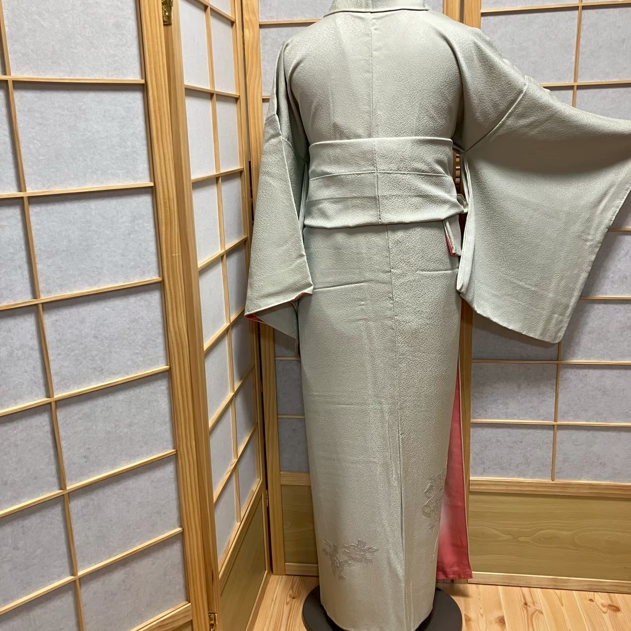 7168# Japanese Kimono Vintage Womens Silk Fabric Robe Kimono only sold
