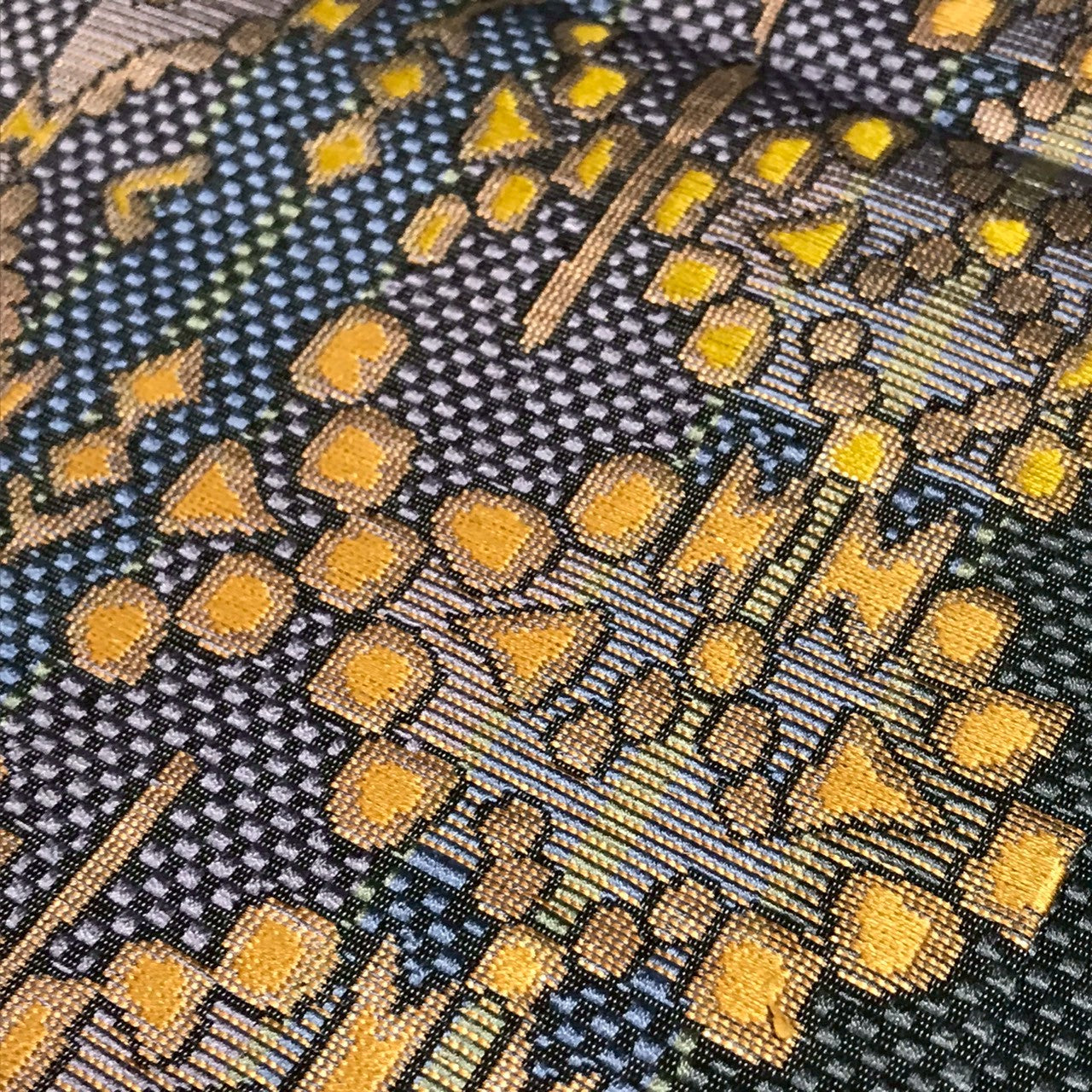 7082# Japanese Vintage Nagoya Obi Belt Kimono Fabric Silk Traditional Hakataori