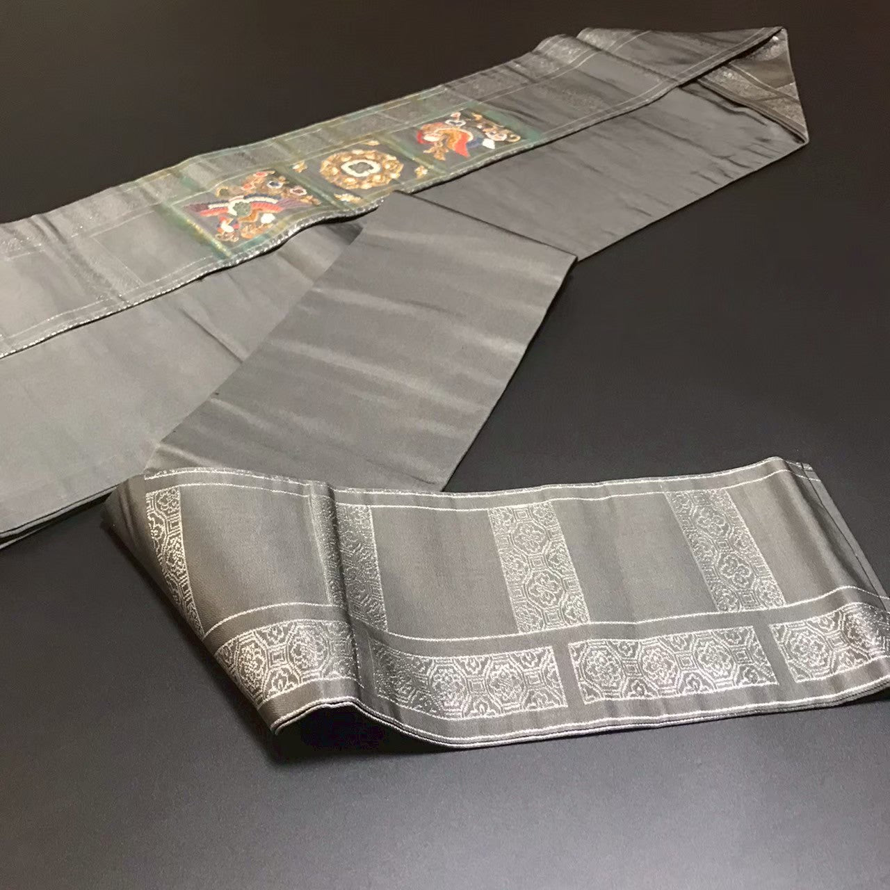 7201# Japanese Vintage Nagoya Obi Belt Kimono Fabric Silk Traditional