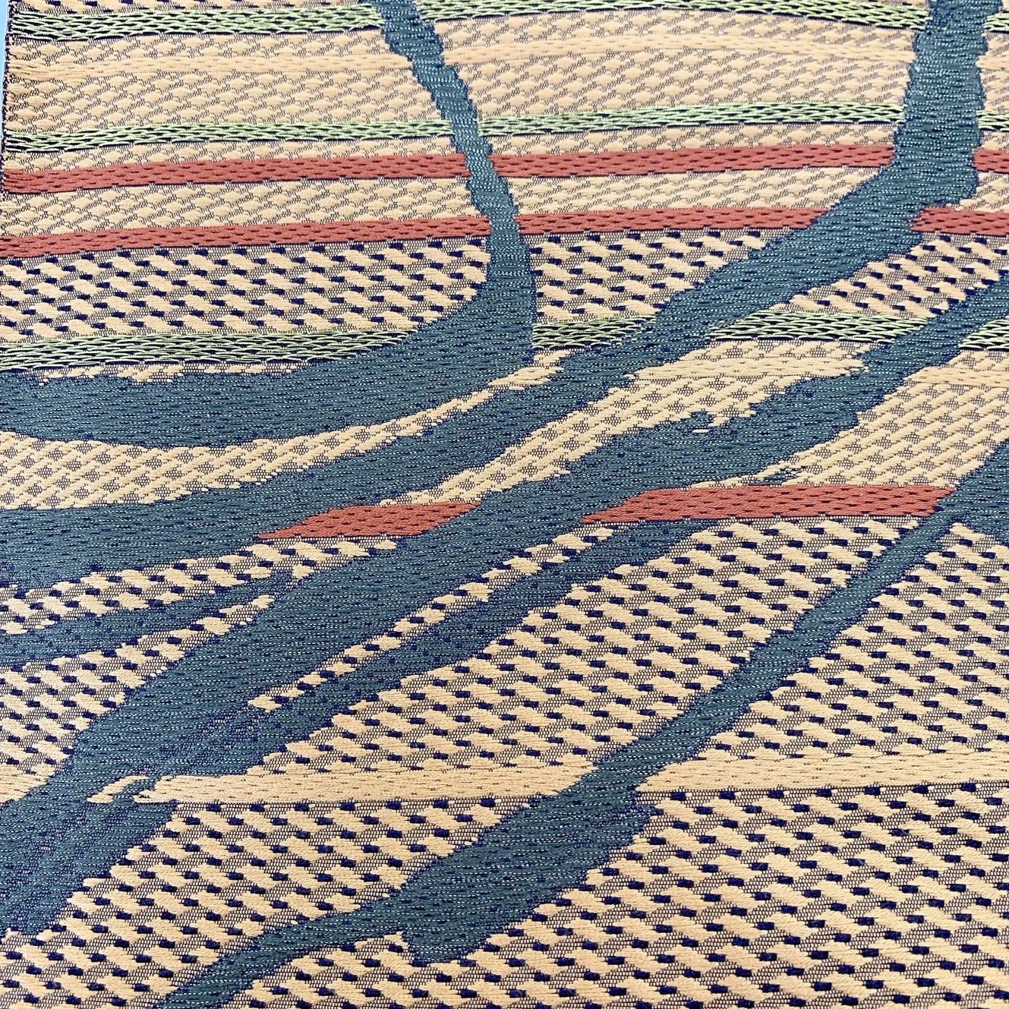 5597# Japanese Vintage Nagoya Obi Belt Kimono Fabric Silk Traditional