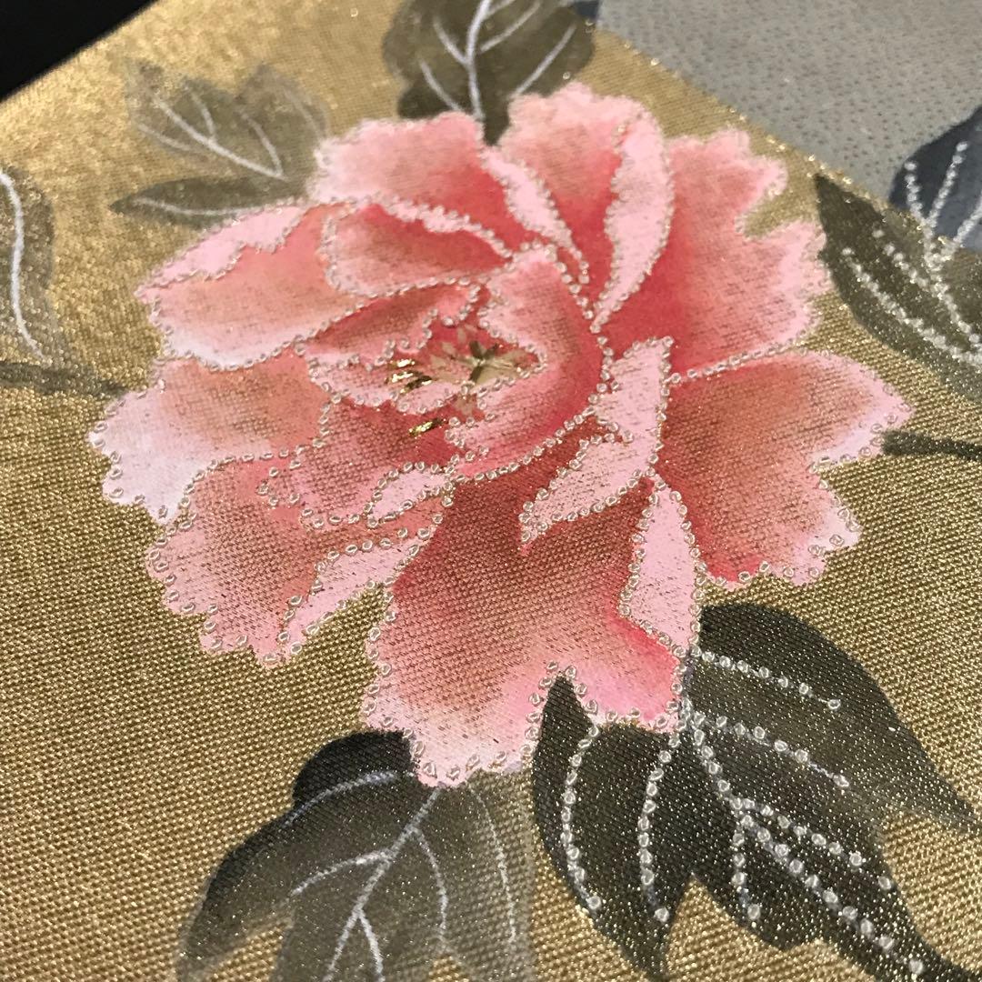 6755# Japanese Vintage Nagoya Obi Belt Kimono Fabric Silk Traditional Embroidery