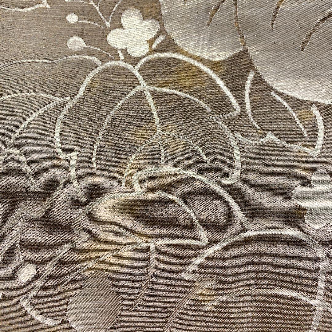 5115# Japanese Vintage Fukuro Obi Belt Kimono Fabric Silk Traditional Gold