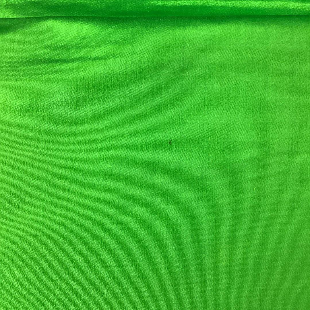 4981# Japanese Vintage Fukuro Obi Belt Kimono Fabric Silk Traditional Green