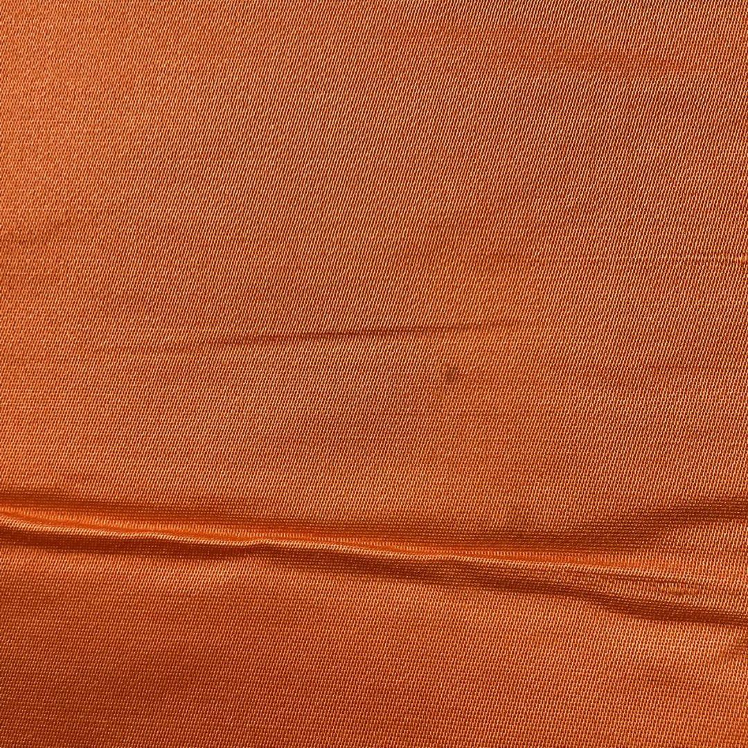 5227# Japanese Vintage Fukuro Obi Belt Kimono Fabric Silk Traditional Orange