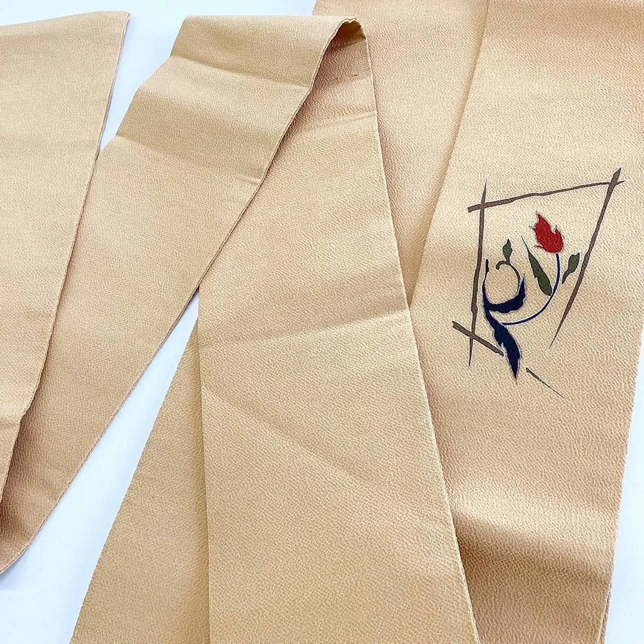 5723# Japanese Vintage Nagoya Obi Belt Kimono Fabric Silk Traditional