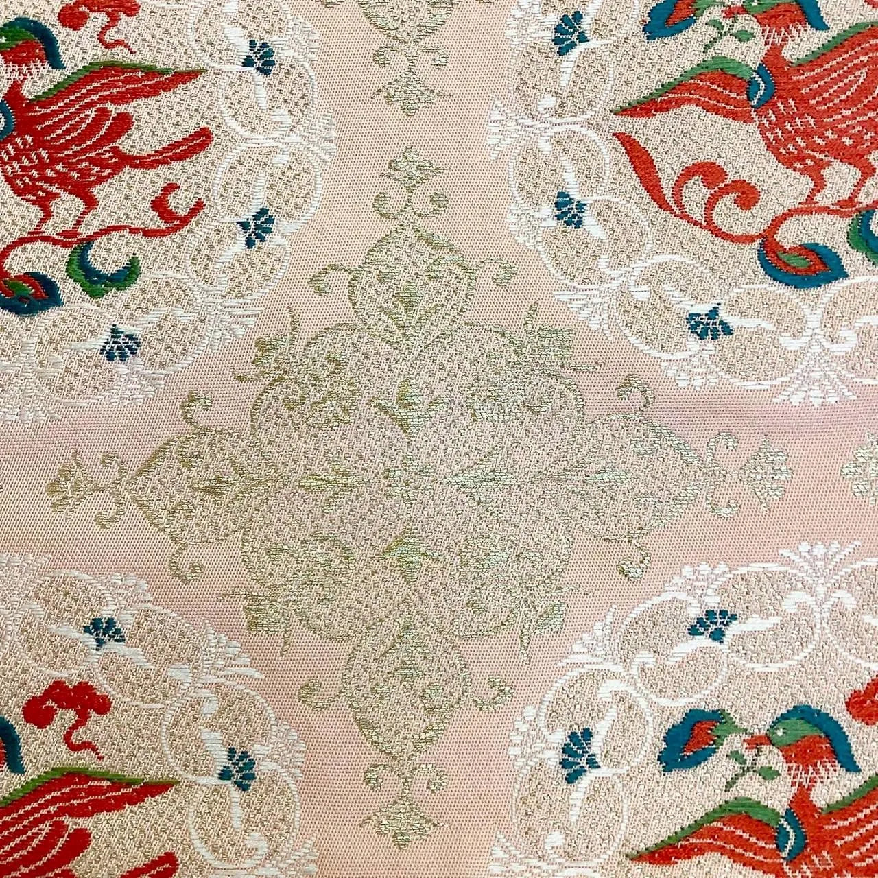 5731# Japanese Vintage Nagoya Obi Belt Kimono Fabric Silk Traditional