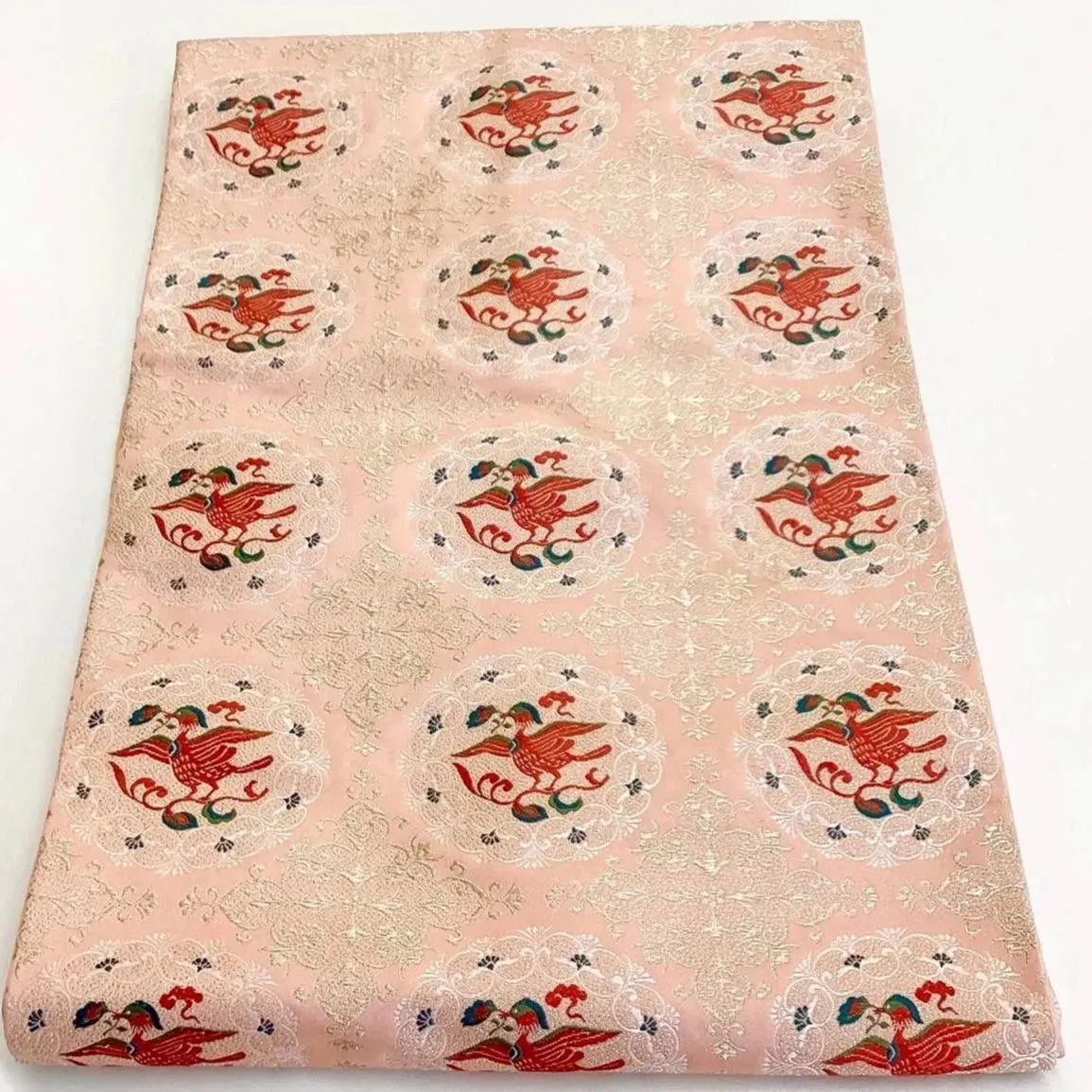 5731# Japanese Vintage Nagoya Obi Belt Kimono Fabric Silk Traditional