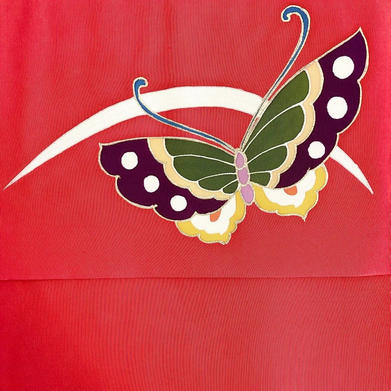 5739# Japanese Vintage Nagoya Obi Belt Kimono Fabric Silk Traditional Embroidery