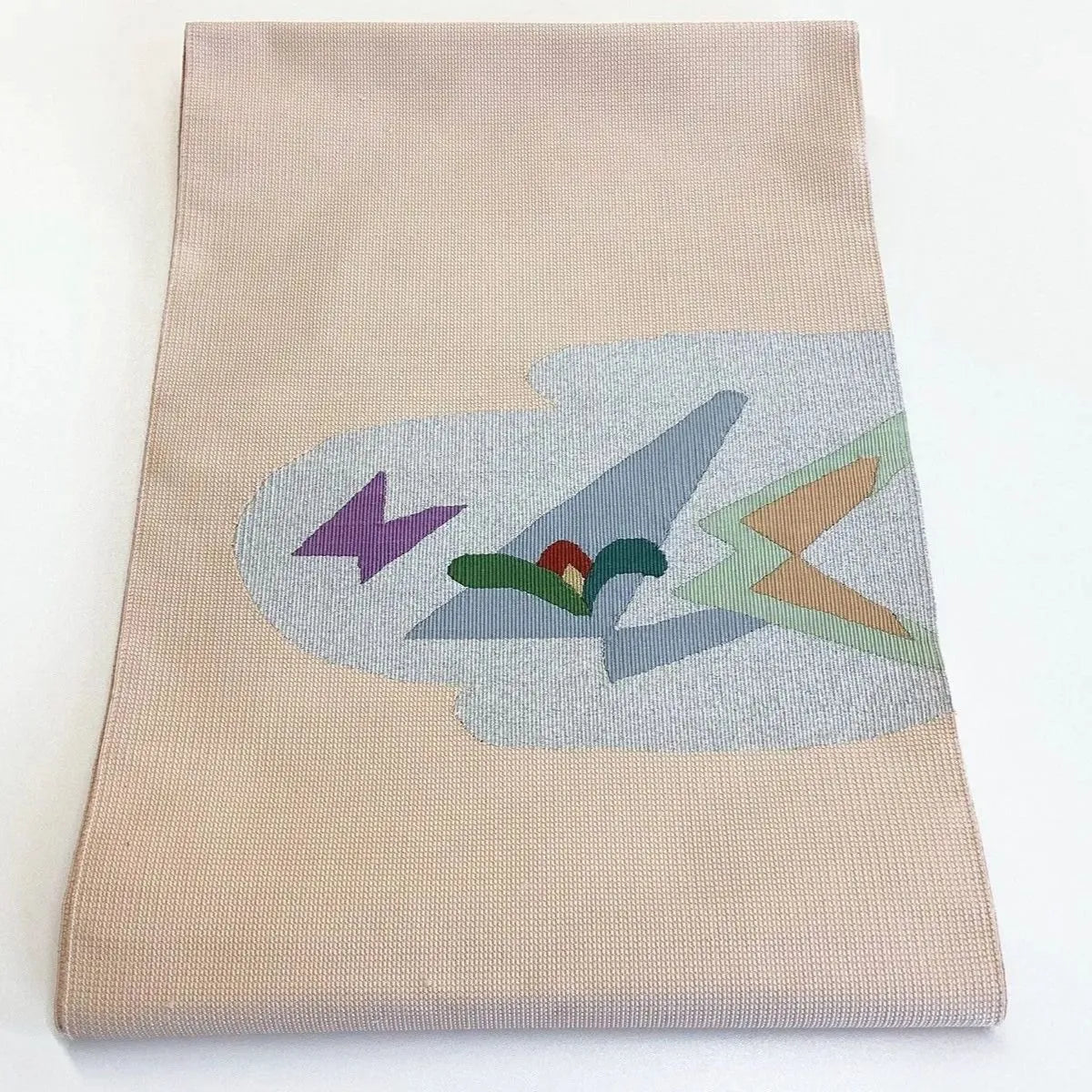 5745# Japanese Vintage Nagoya Obi Belt Kimono Fabric Silk Traditional