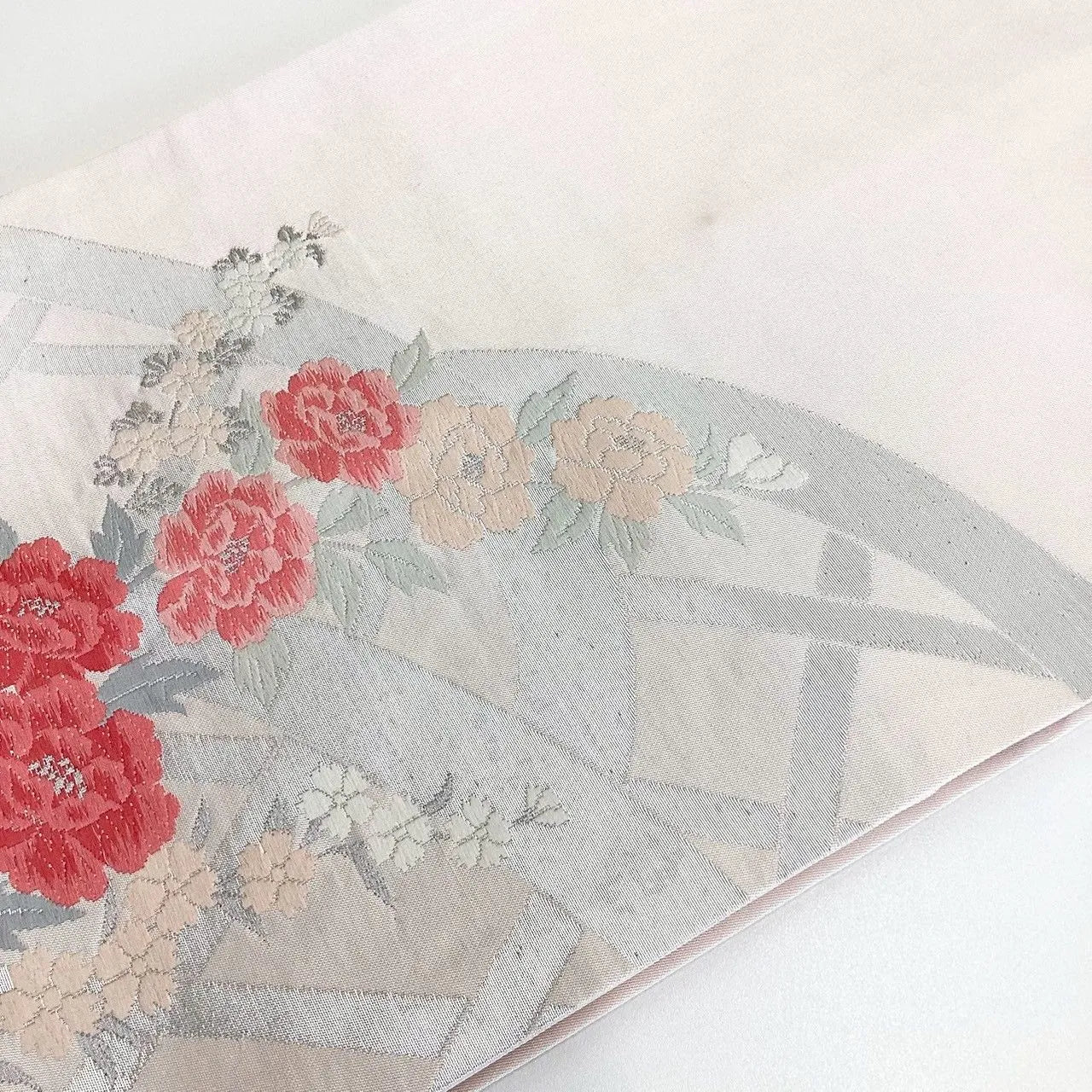 5753# Japanese Vintage Nagoya Obi Belt Kimono Fabric Silk Traditional