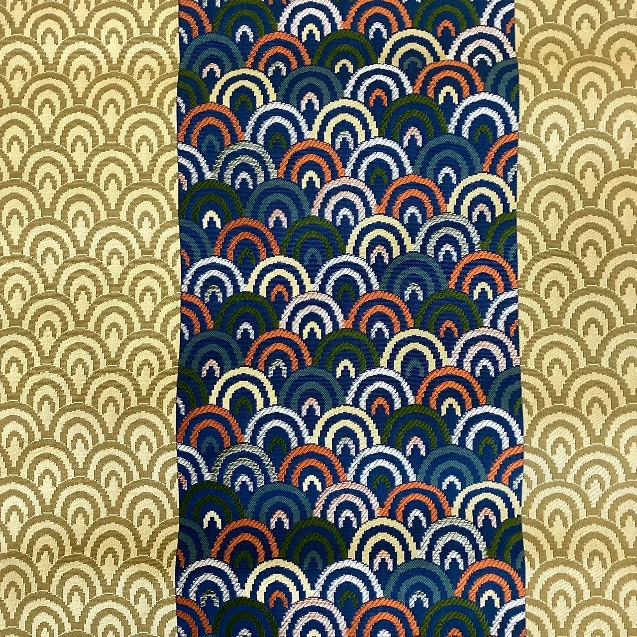 5768# Japanese Vintage Nagoya Obi Belt Kimono Fabric Silk Traditional Embroidery