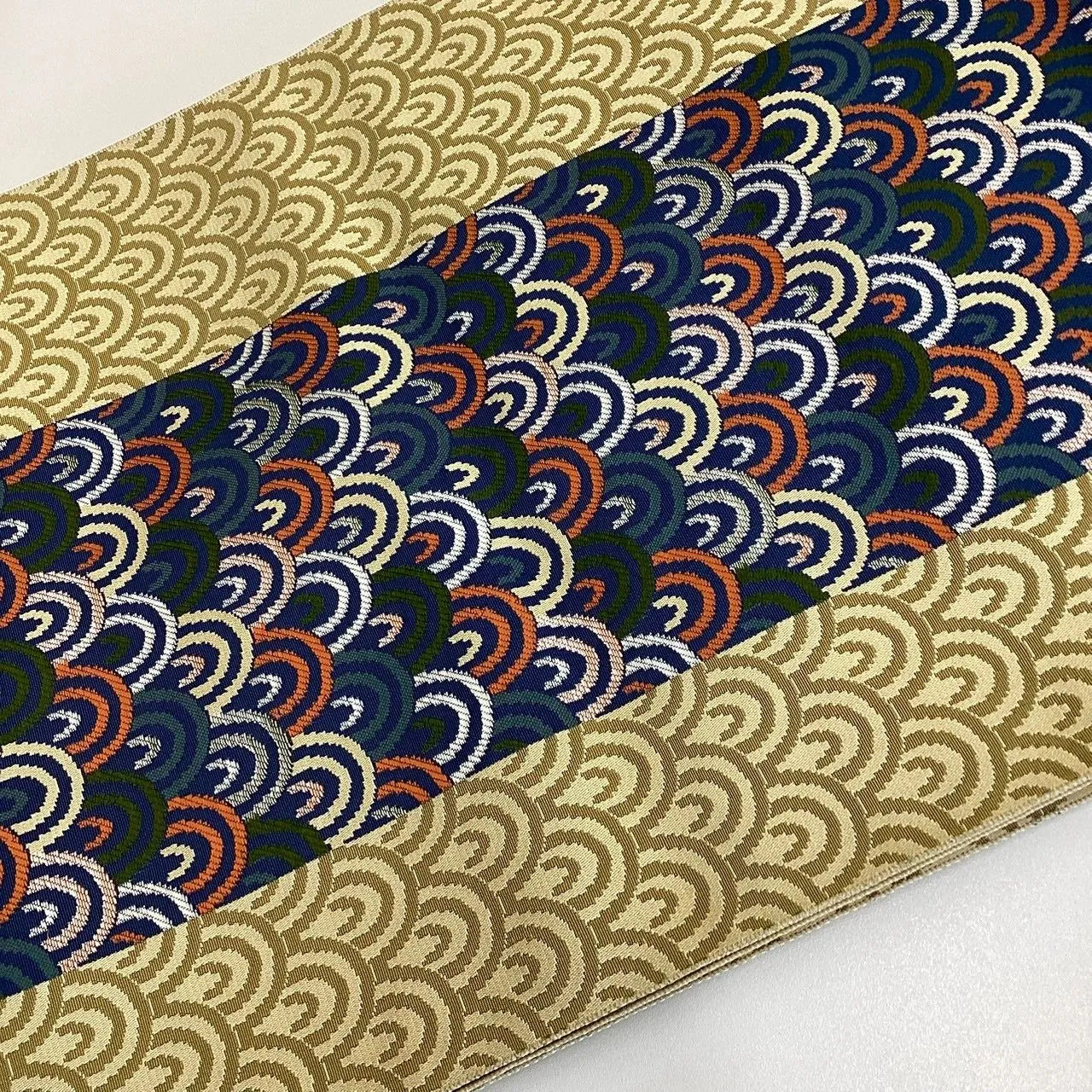 5768# Japanese Vintage Nagoya Obi Belt Kimono Fabric Silk Traditional Embroidery