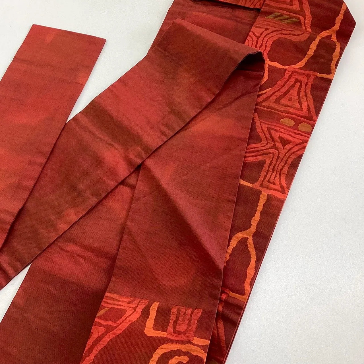 5778# Japanese Vintage Nagoya Obi Belt Kimono Fabric Silk Traditional